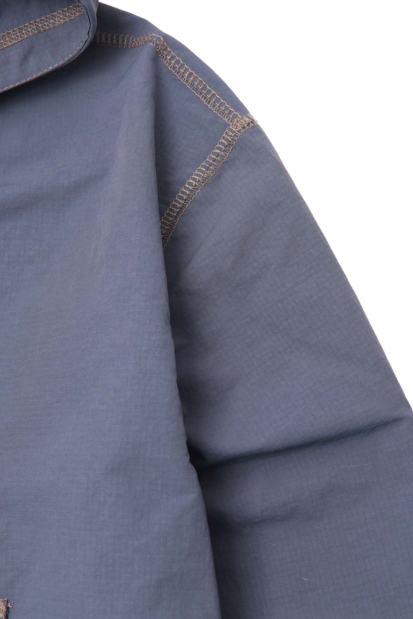 "RIDGE" ANORAK JACKET IN SLATE - Image 7