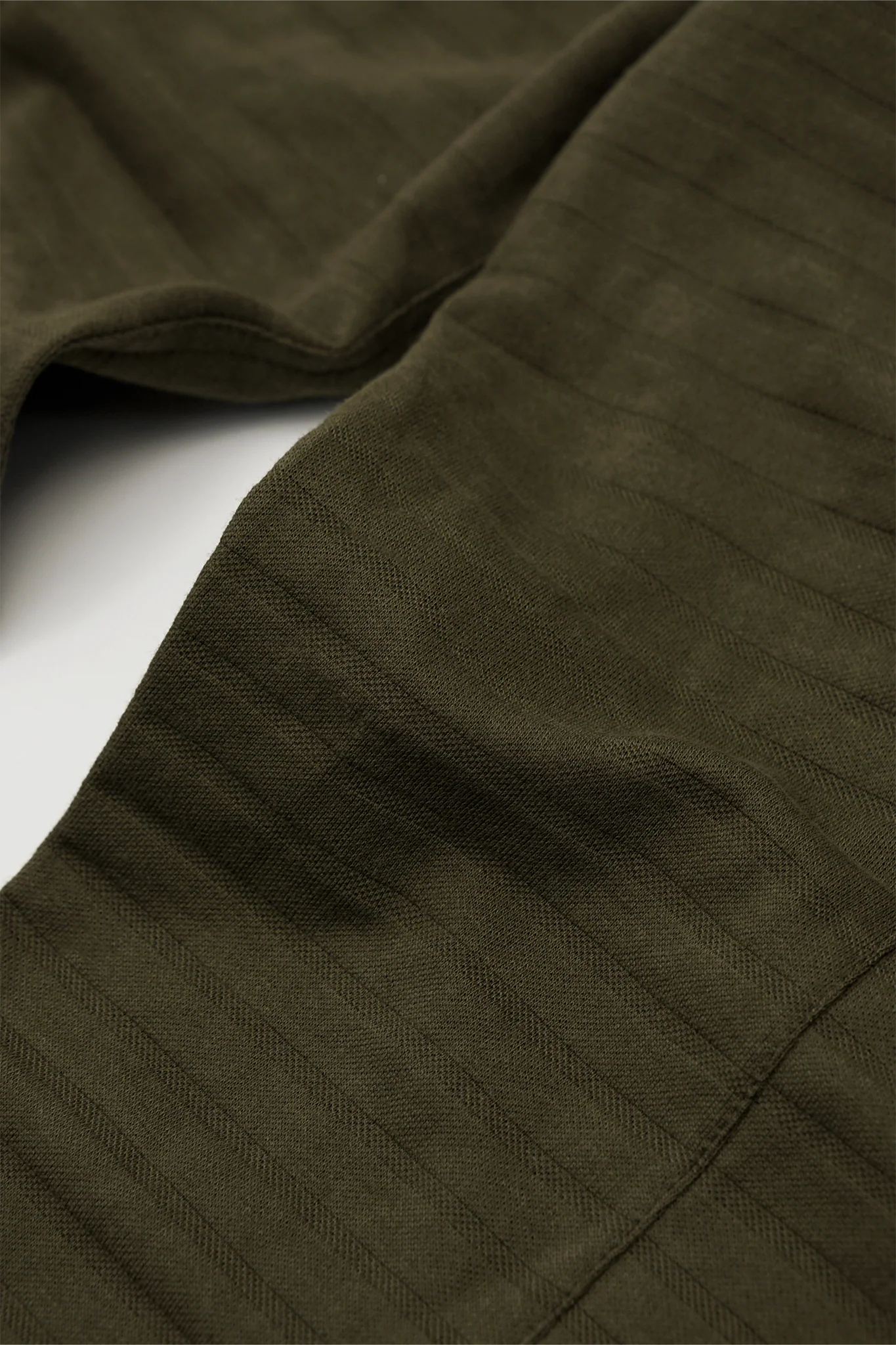 ROGUE SPLIT WIDE PANTS IN OLIVE STRIPED PIQUE - Image 10