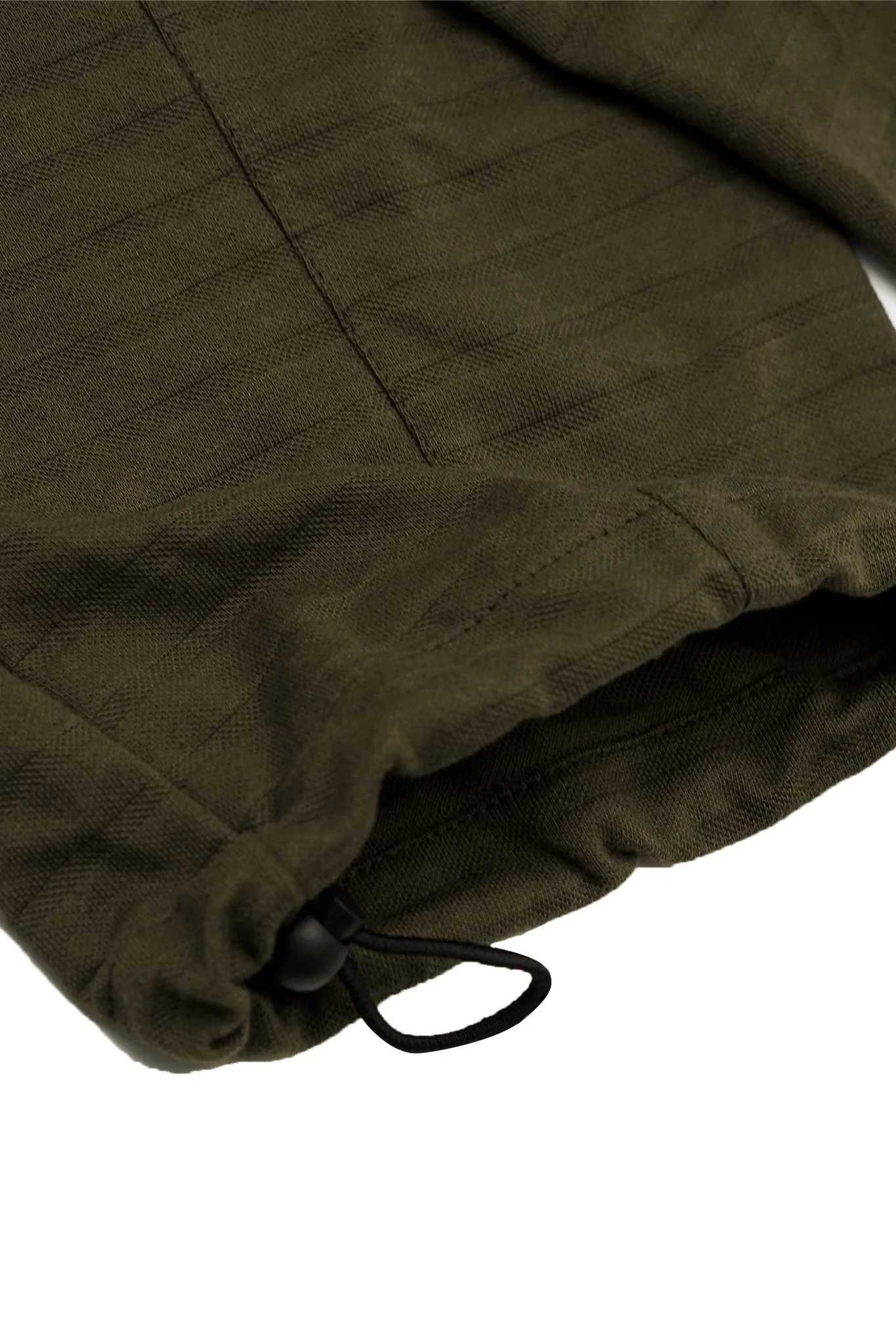 ROGUE SPLIT WIDE PANTS IN OLIVE STRIPED PIQUE - Image 12