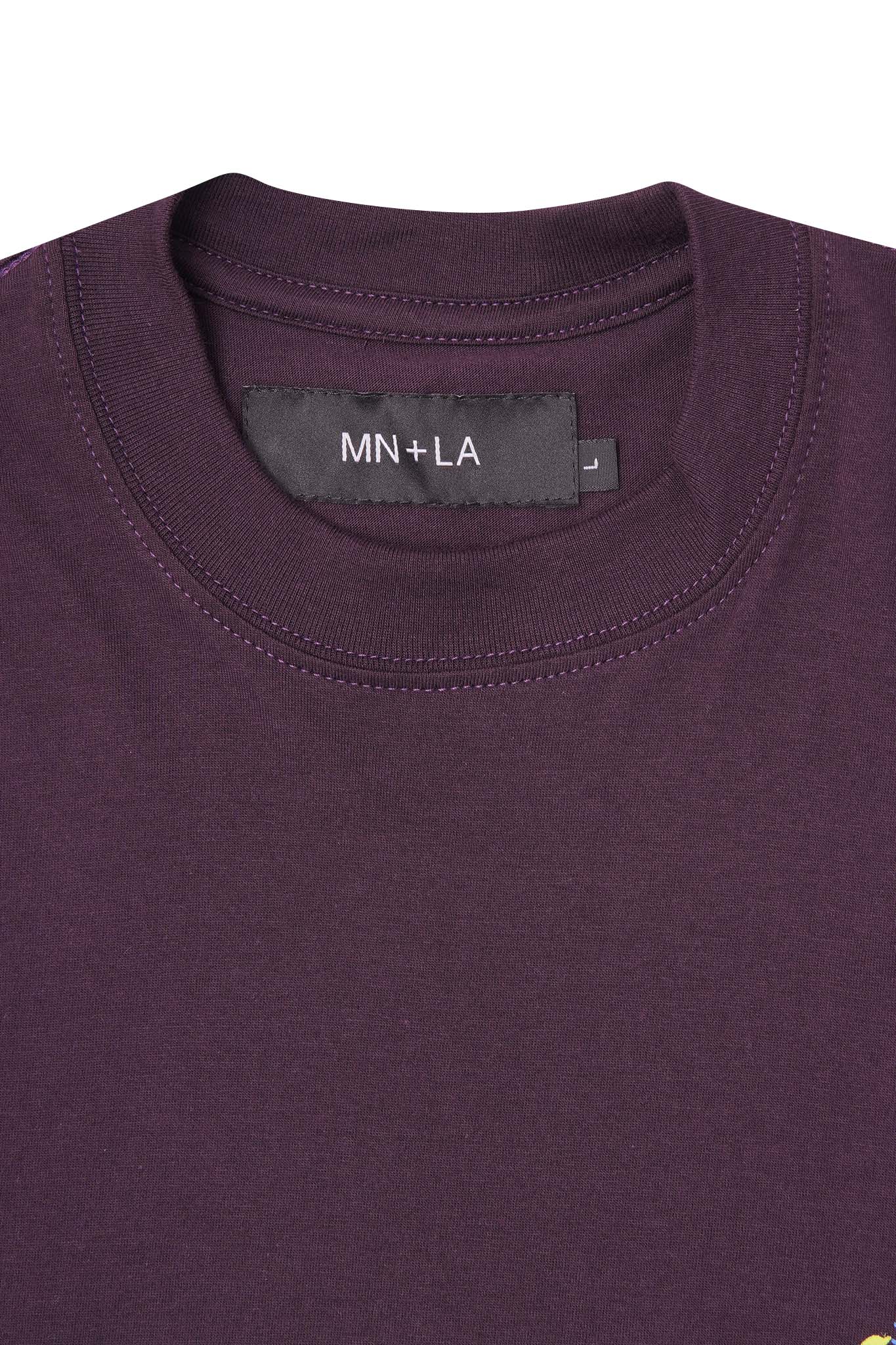 "SCORCH" LOGO TEE IN SHADOW PURPLE - Image 2