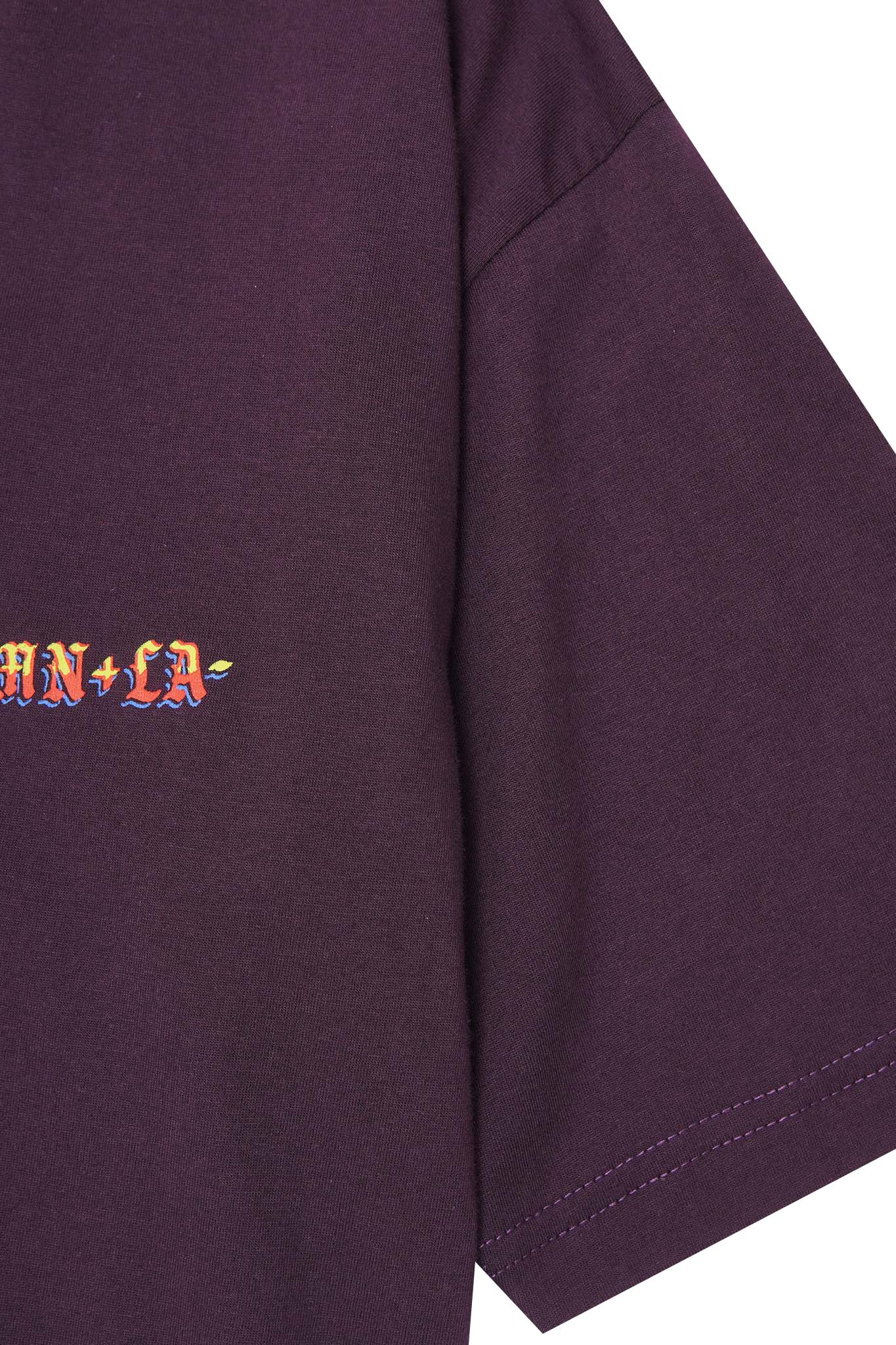 "SCORCH" LOGO TEE IN SHADOW PURPLE - Image 5