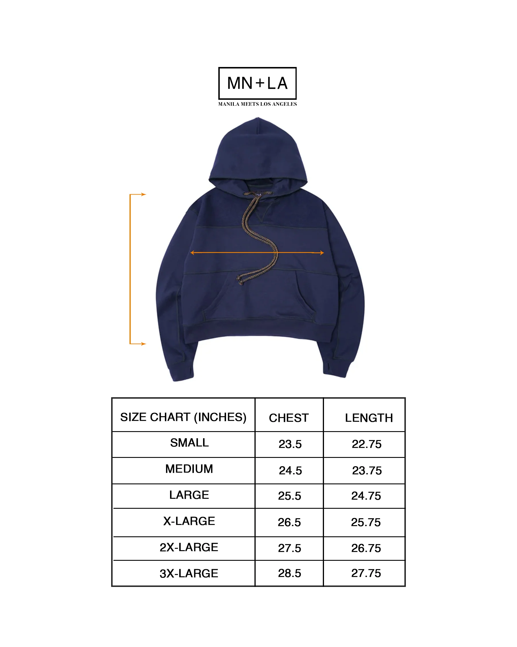SHINOBI HOODIE IN NAVY - Image 4