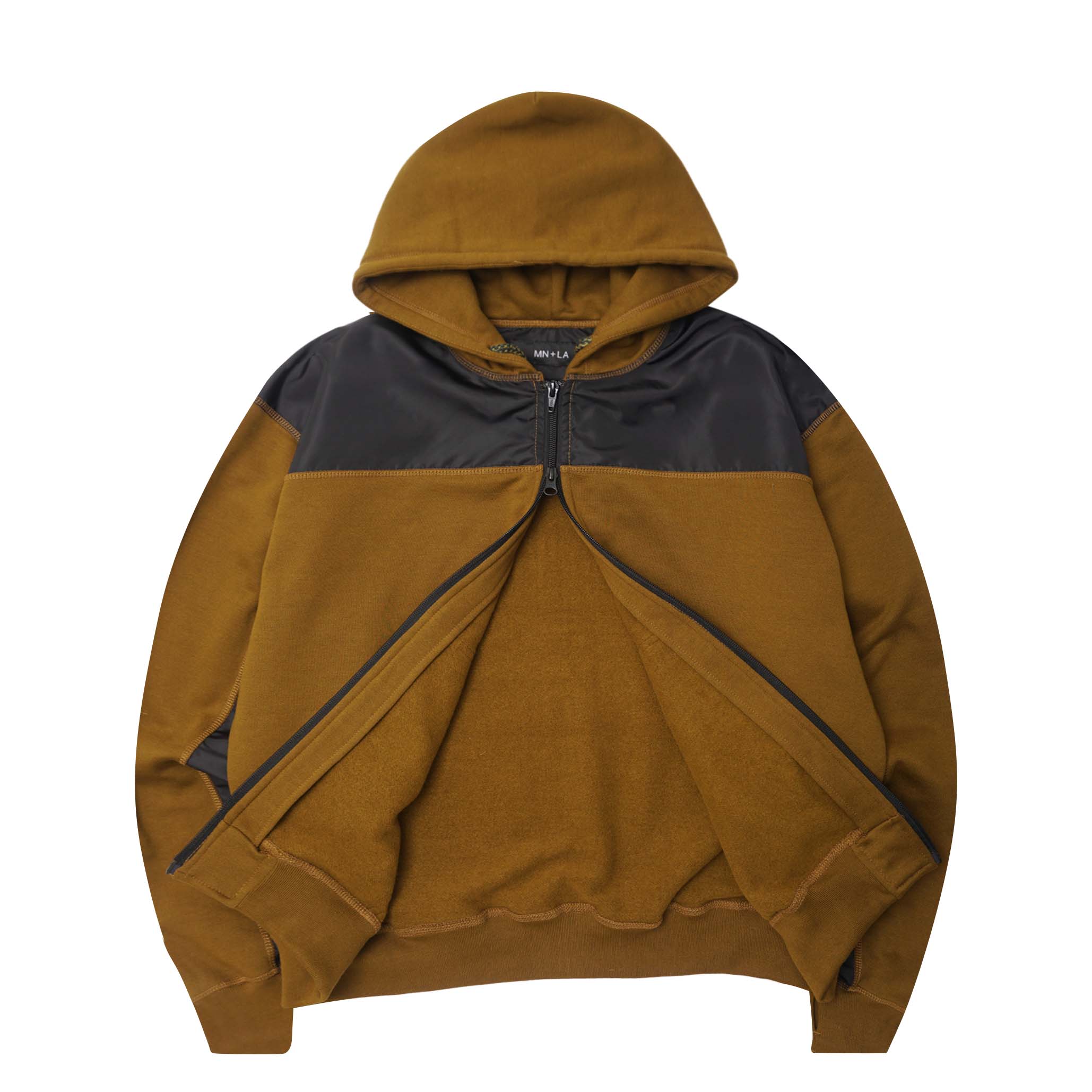 SHINOBI ZIP HOODIE IN RUST - Image 3