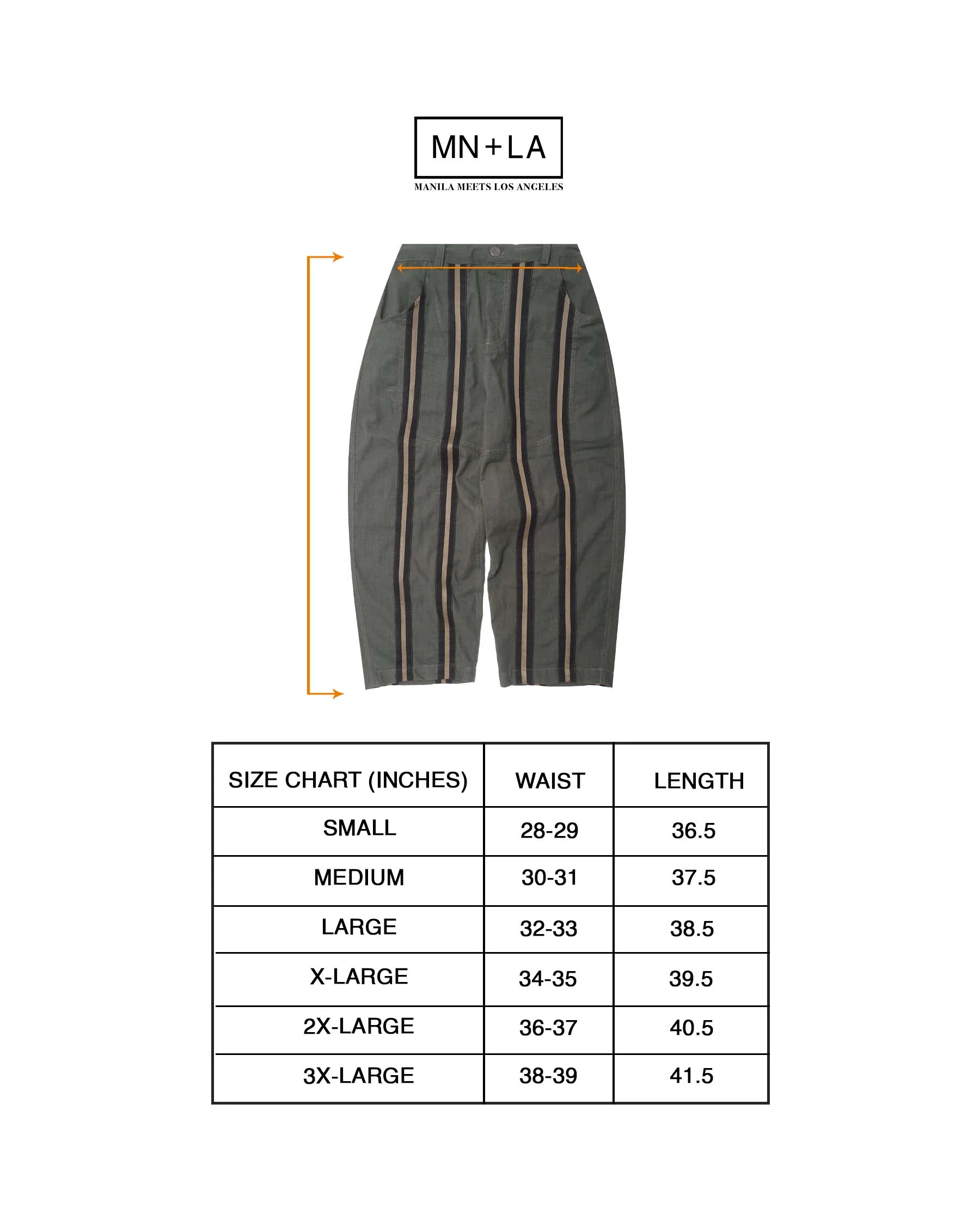 SME "STRIPE ME UP" PHAT PANTS IN PINE OLIVE - Image 4