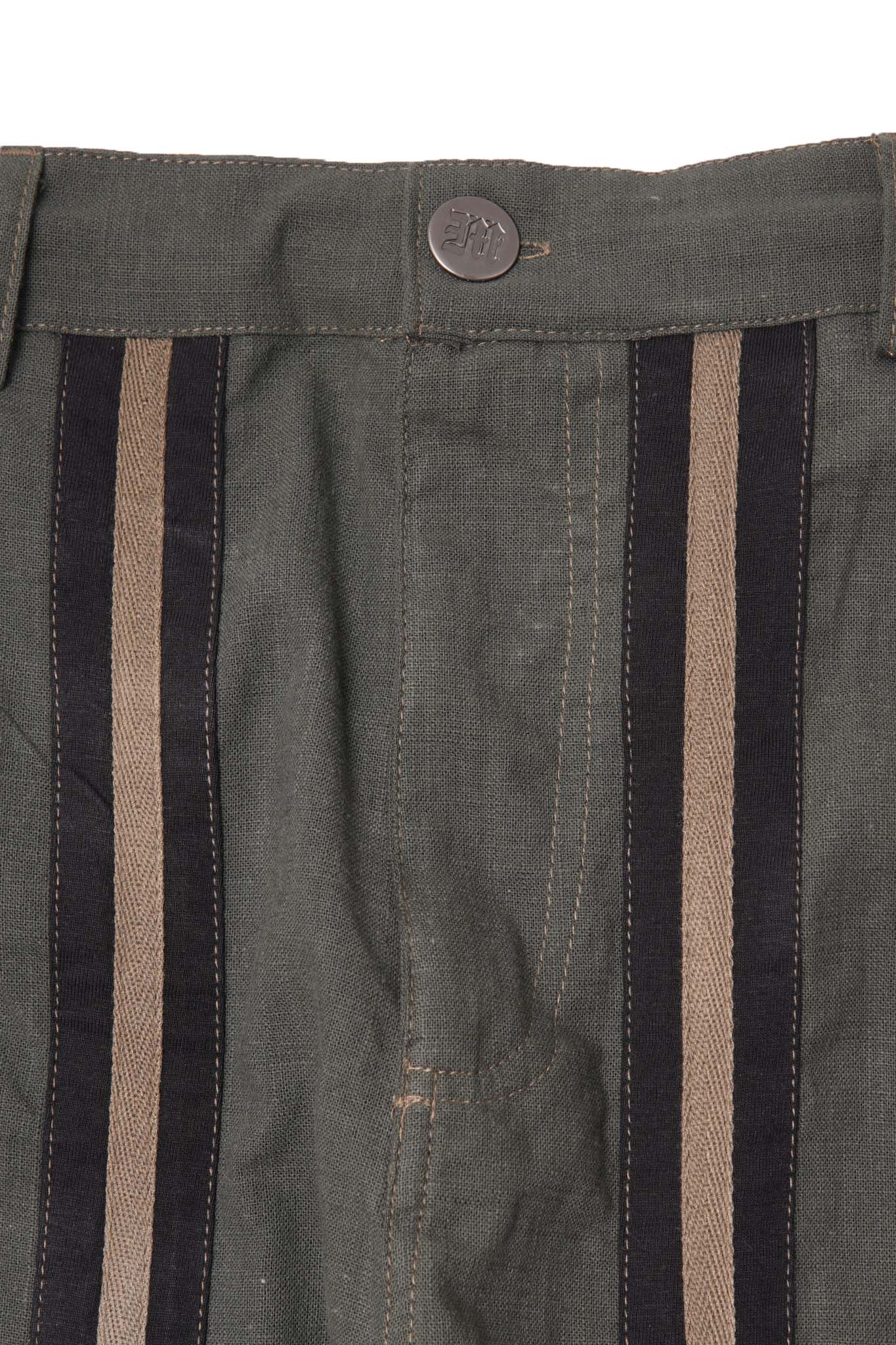 SME "STRIPE ME UP" PHAT PANTS IN PINE OLIVE - Image 5
