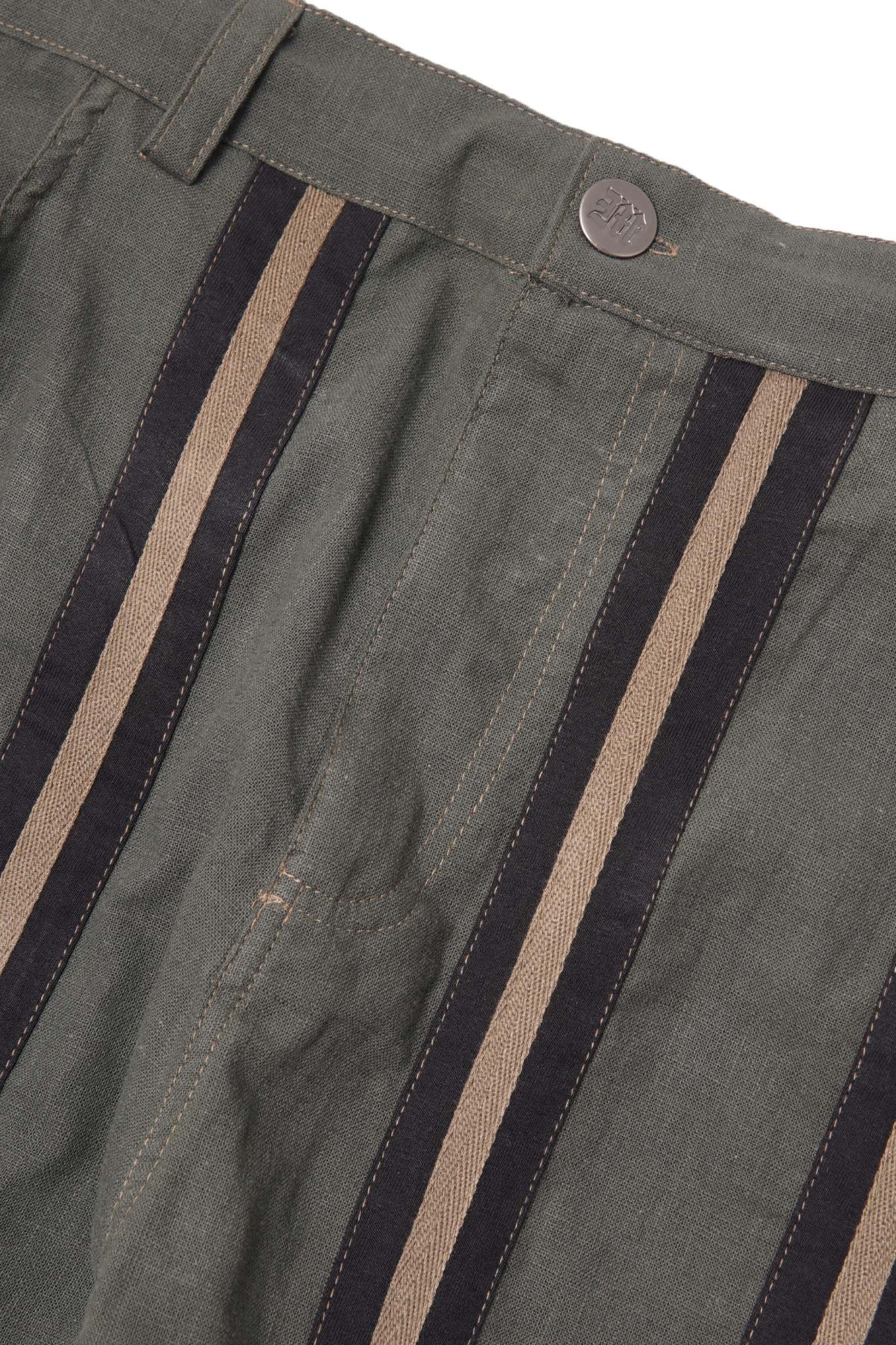 SME "STRIPE ME UP" PHAT PANTS IN PINE OLIVE - Image 6