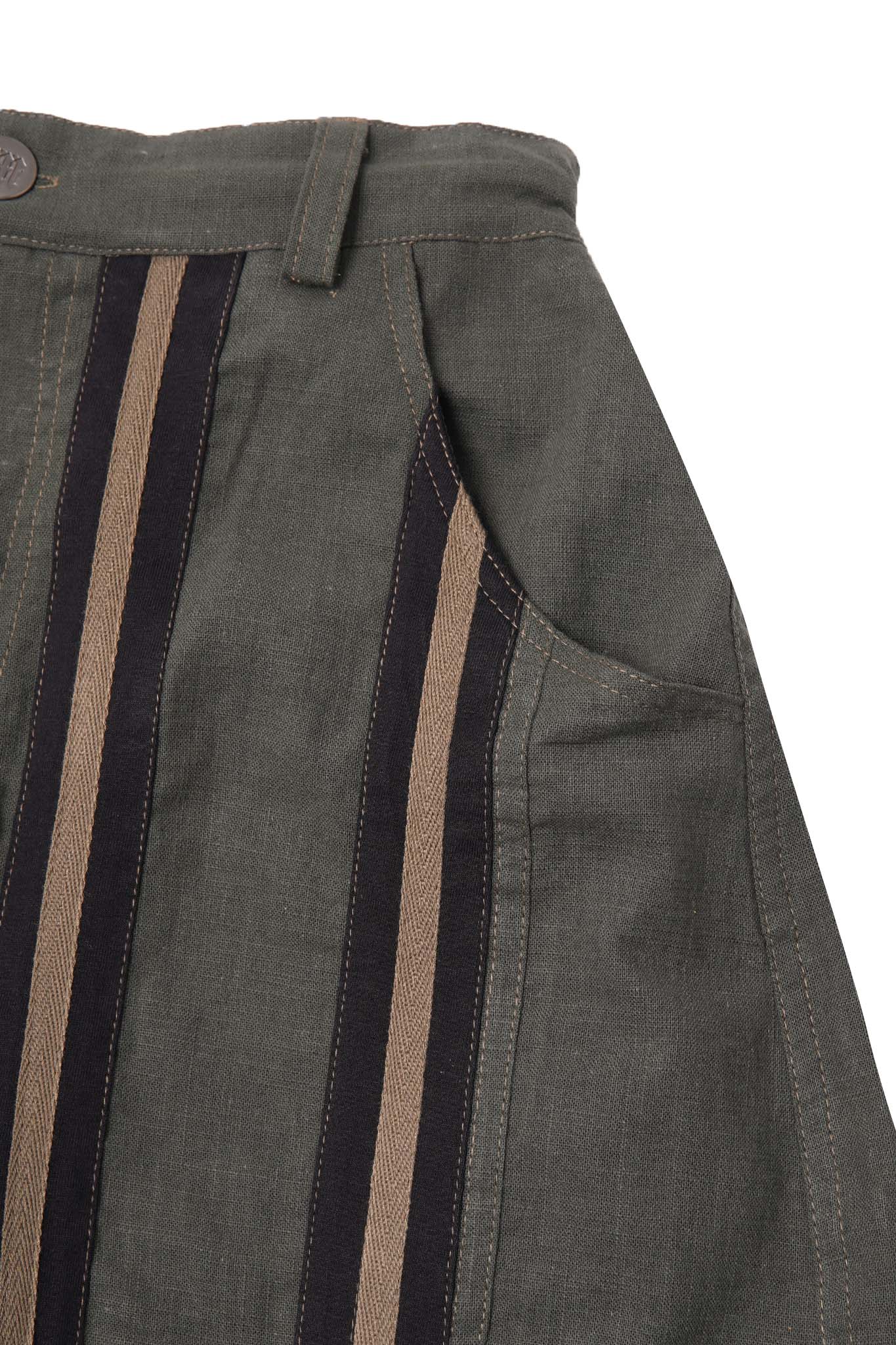 SME "STRIPE ME UP" PHAT PANTS IN PINE OLIVE - Image 7