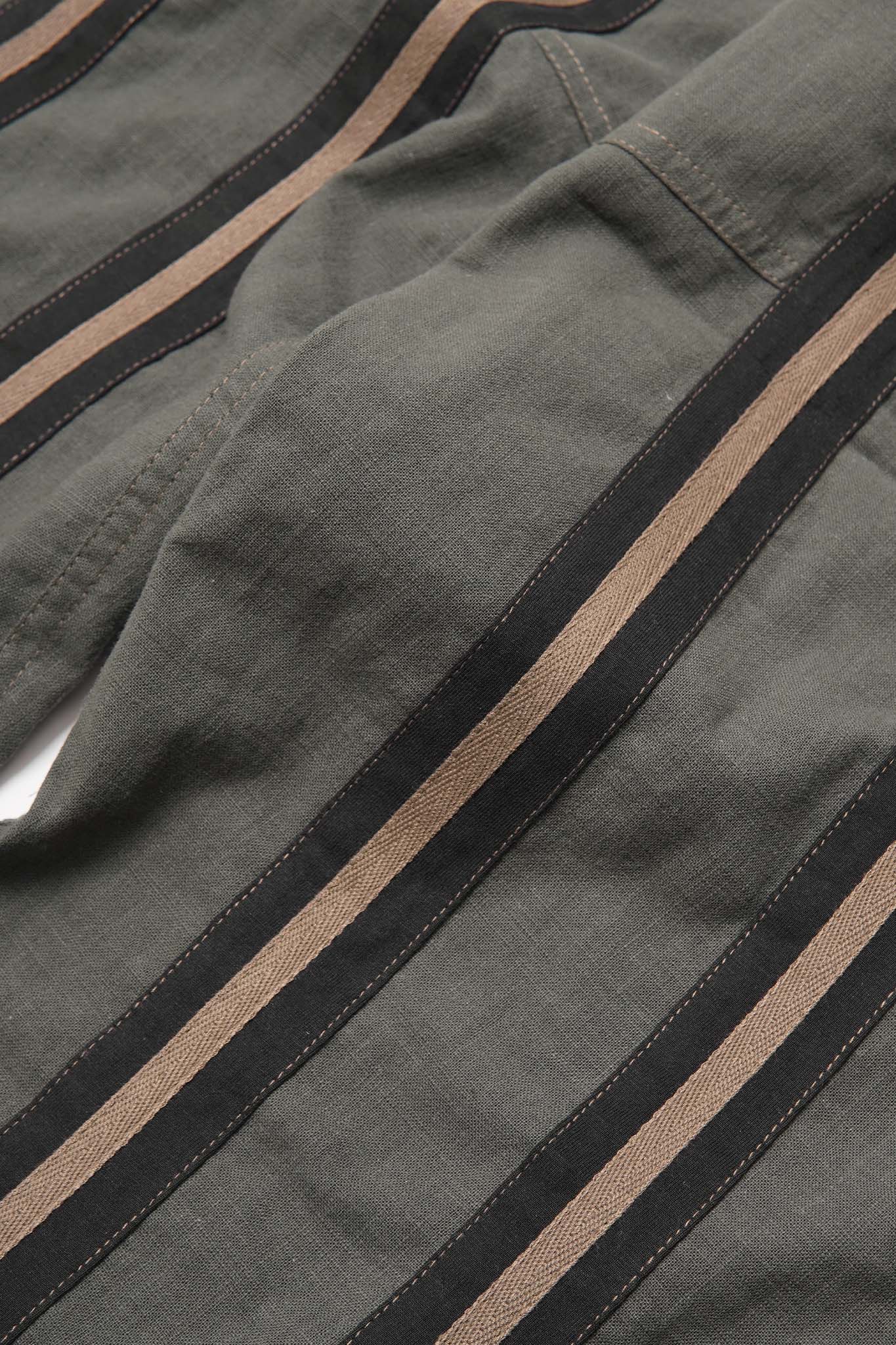 SME "STRIPE ME UP" PHAT PANTS IN PINE OLIVE - Image 8