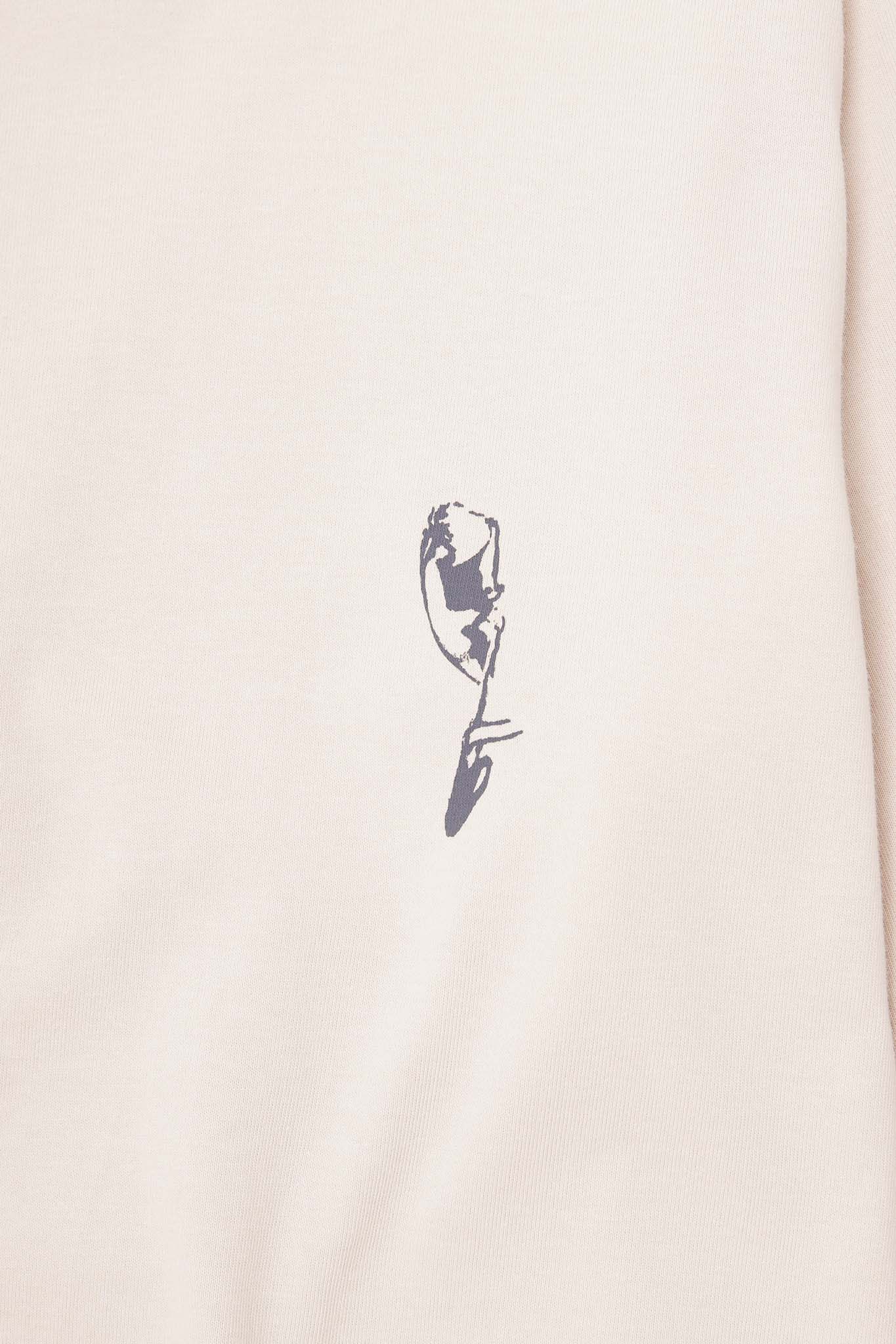 "SOUFFRE IN SILENCE" ULTRA HEAVY TEE IN OAT - Image 11