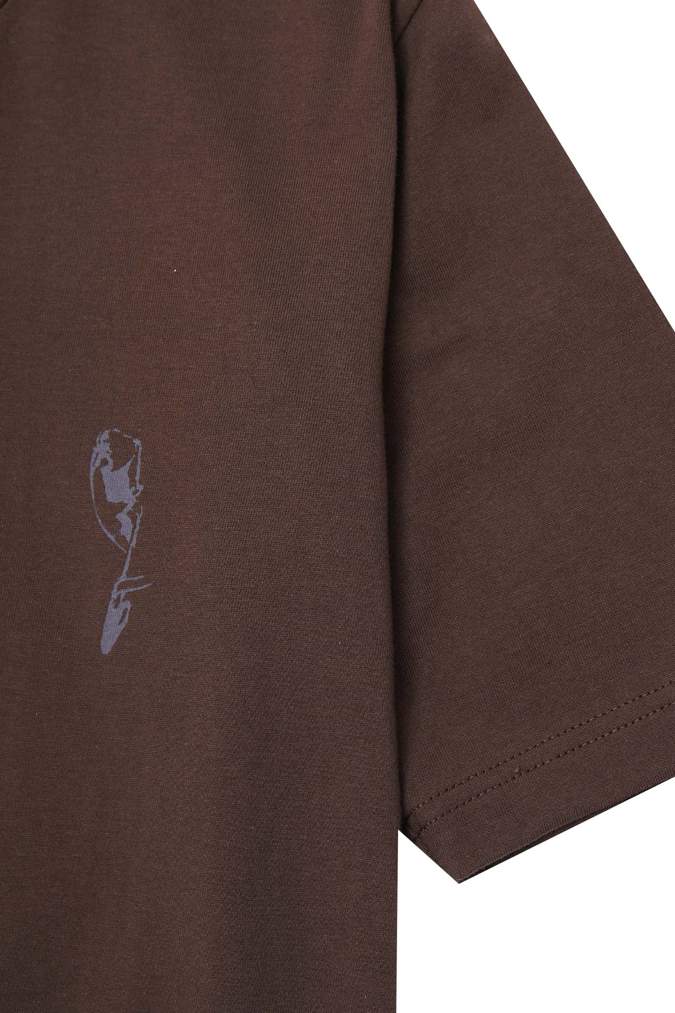 "SOUFFRE IN SILENCE" ULTRA HEAVY TEE IN WOOD - Image 11
