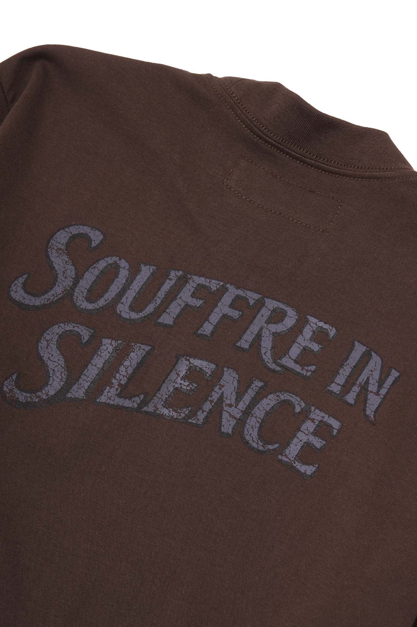 "SOUFFRE IN SILENCE" ULTRA HEAVY TEE IN WOOD - Image 13