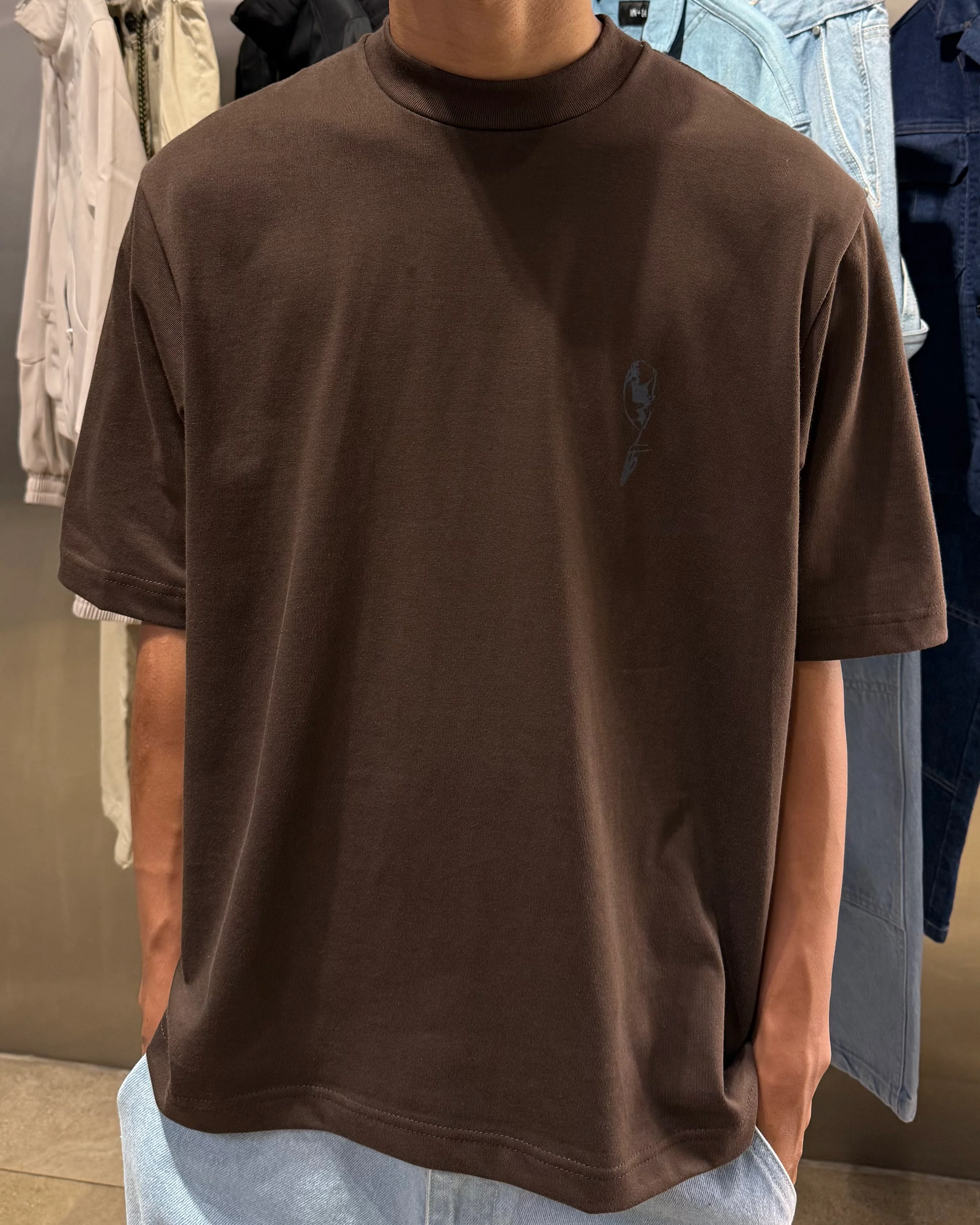 "SOUFFRE IN SILENCE" ULTRA HEAVY TEE IN WOOD - Image 3