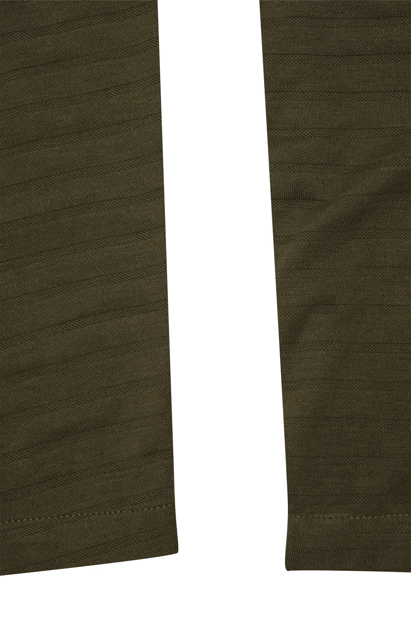 STRIPED PIQUE PLEATED ULTRA WIDE PANTS IN OLIVE - Image 10