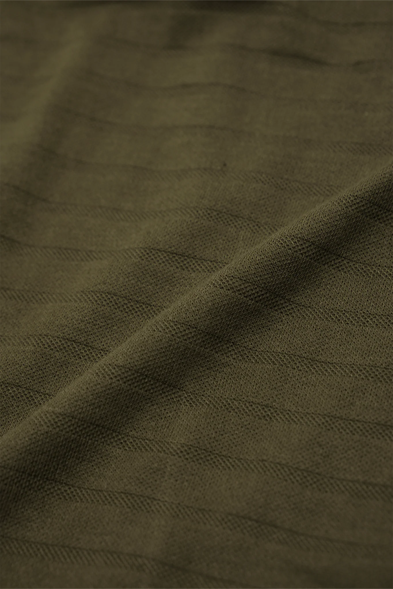 STRIPED PIQUE PLEATED ULTRA WIDE PANTS IN OLIVE - Image 13