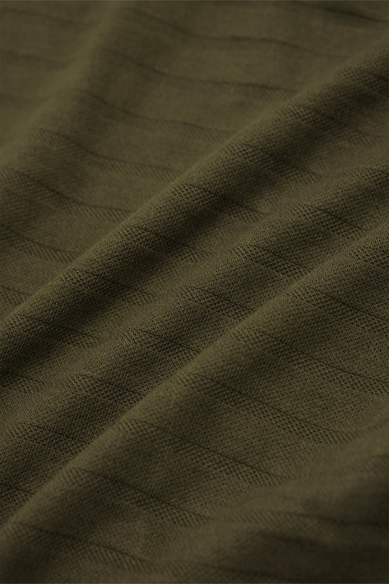 STRIPED PIQUE PLEATED ULTRA WIDE PANTS IN OLIVE - Image 15