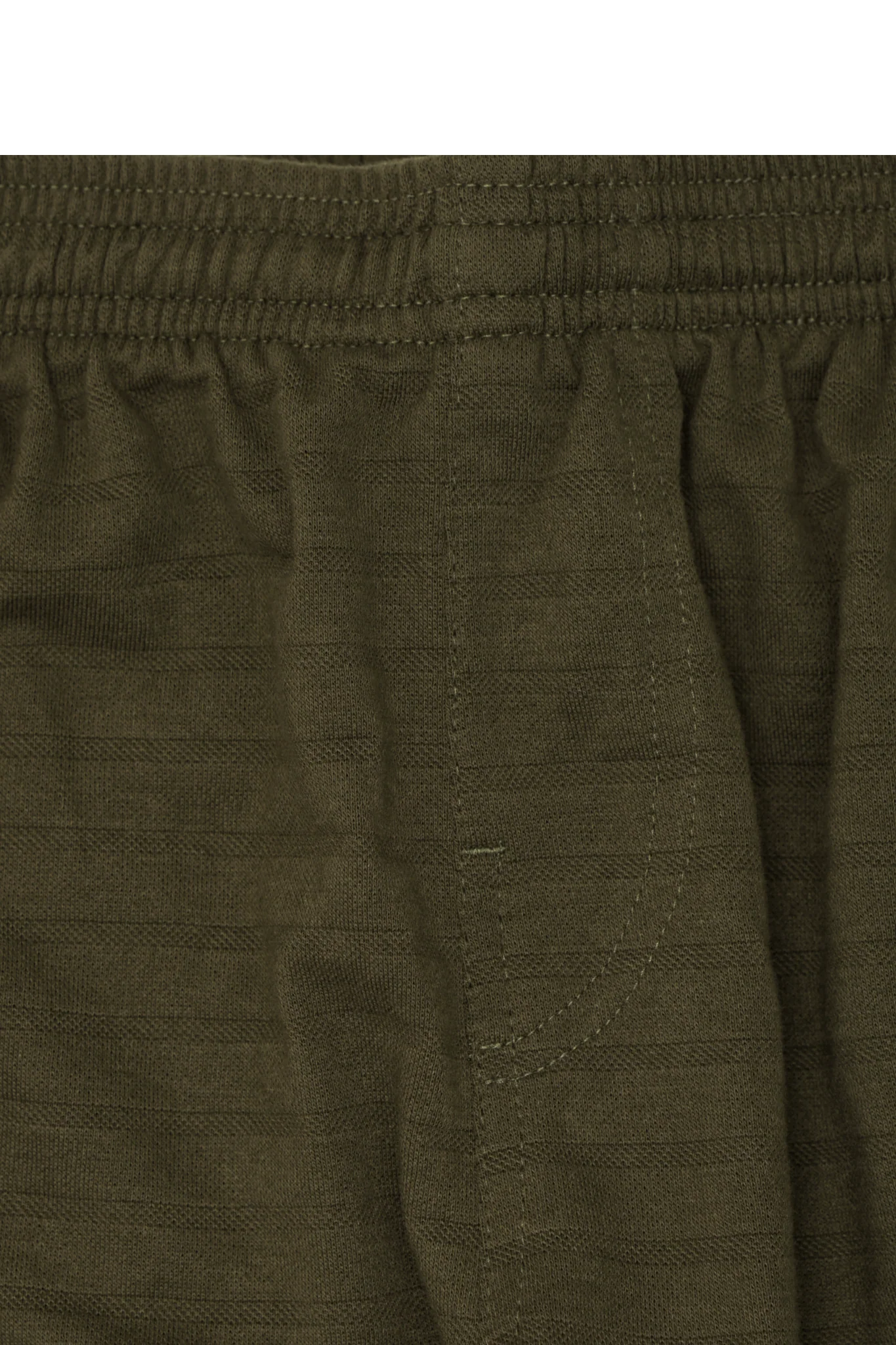 STRIPED PIQUE PLEATED ULTRA WIDE PANTS IN OLIVE - Image 5