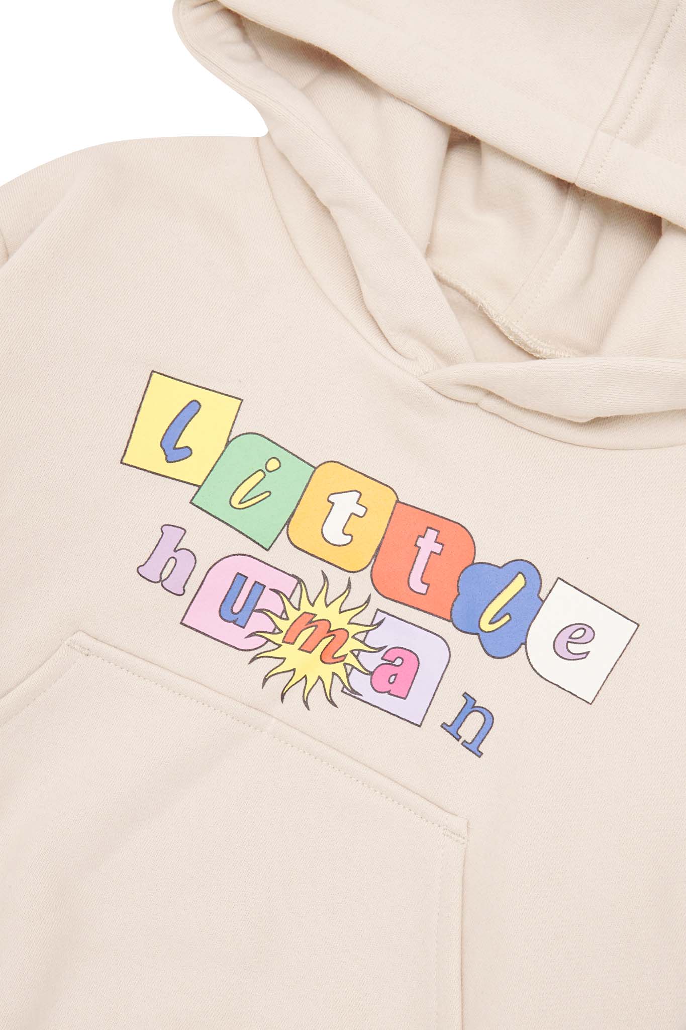 "SUN IS OUT" LITTLE HUMAN™ HOODIE IN OAT - Image 6