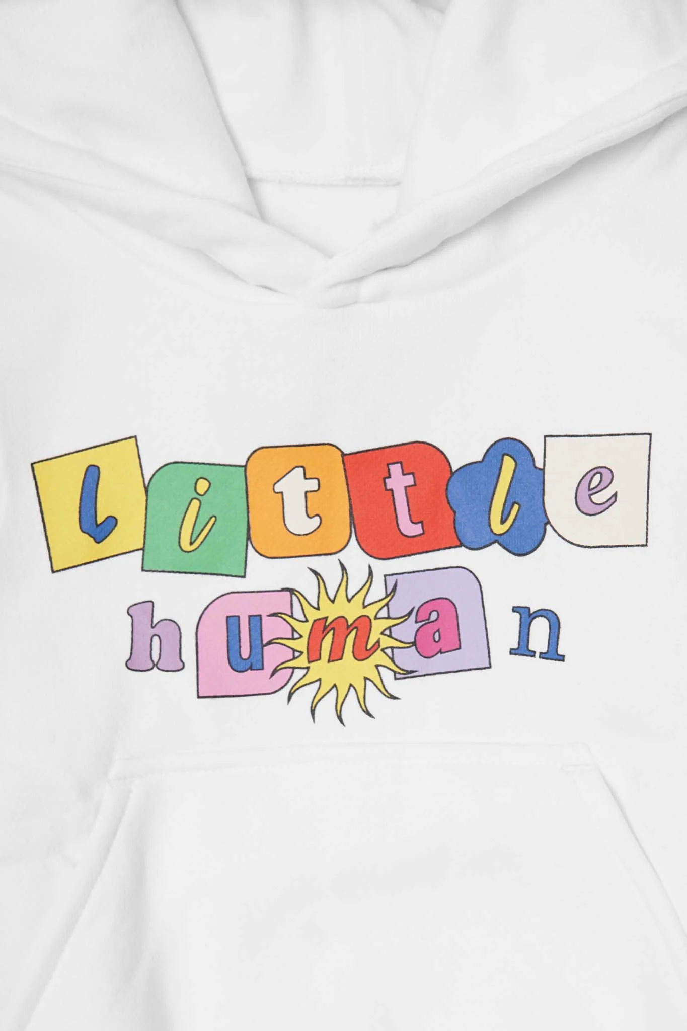 "SUN IS OUT" LITTLE HUMAN™ HOODIE IN WHITE - Image 5