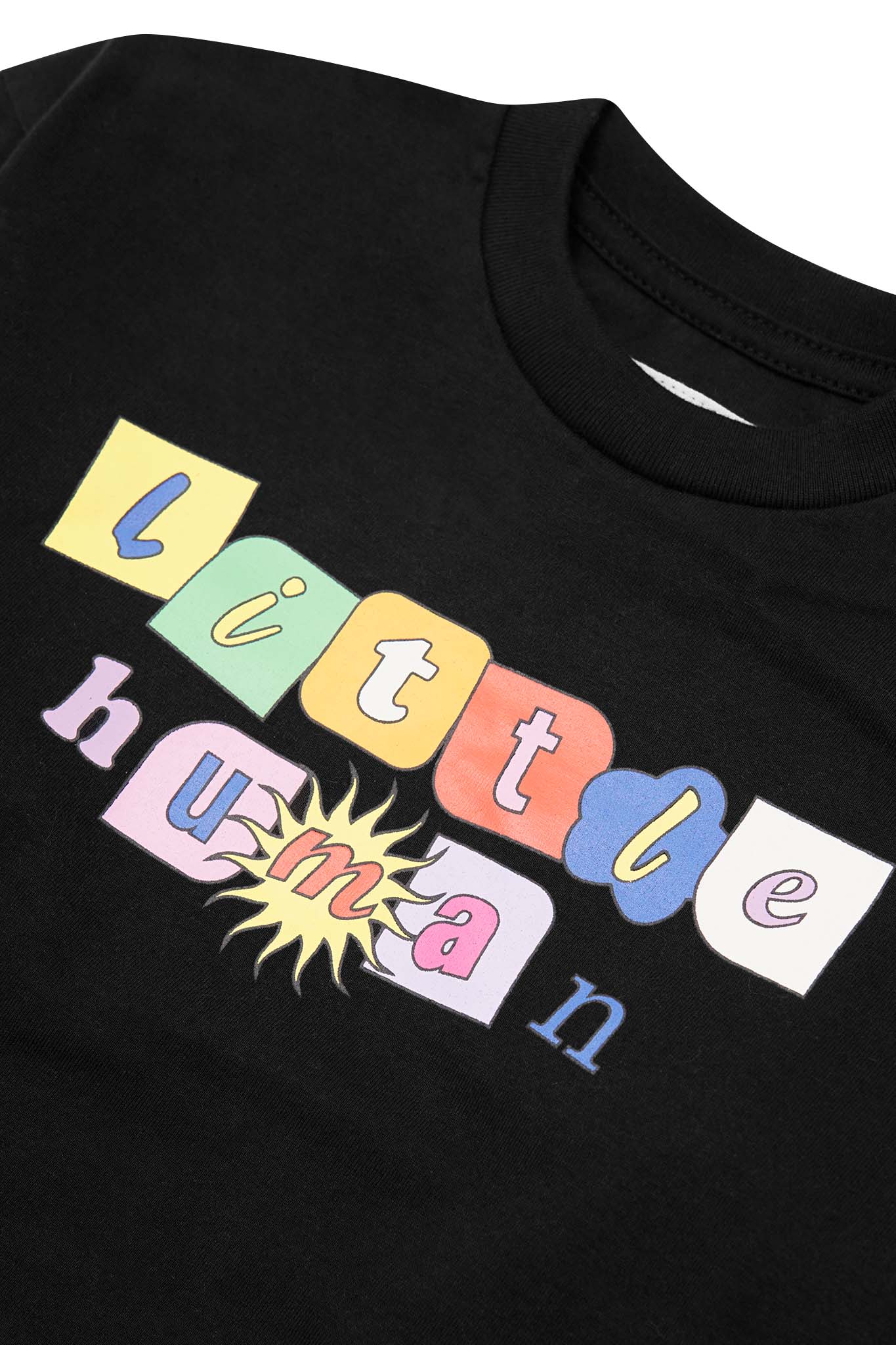 "SUN IS OUT" LITTLE HUMAN™ LONGSLEEVE TEE IN CAVIAR - Image 3