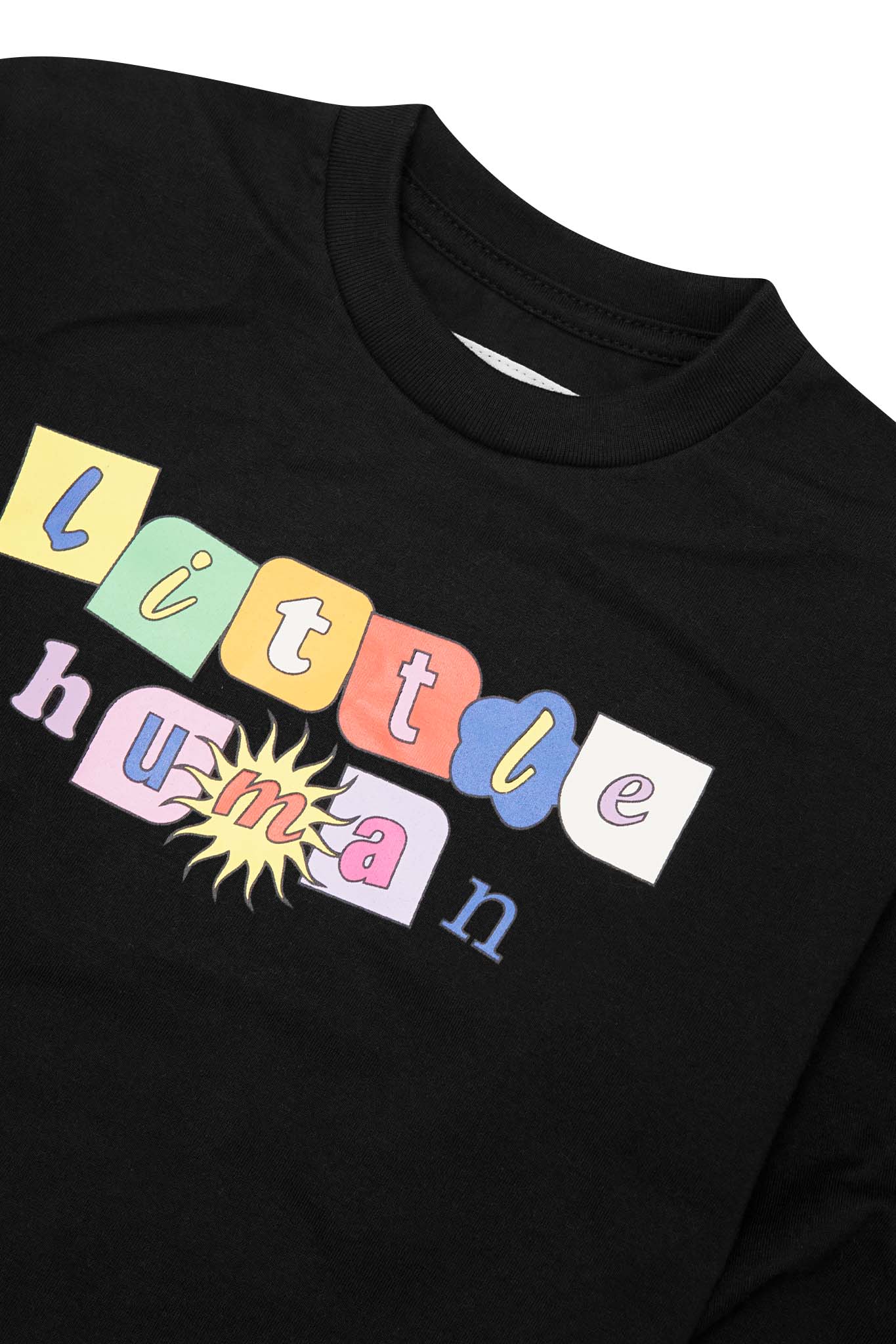 "SUN IS OUT" LITTLE HUMAN™ LONGSLEEVE TEE IN CAVIAR - Image 5