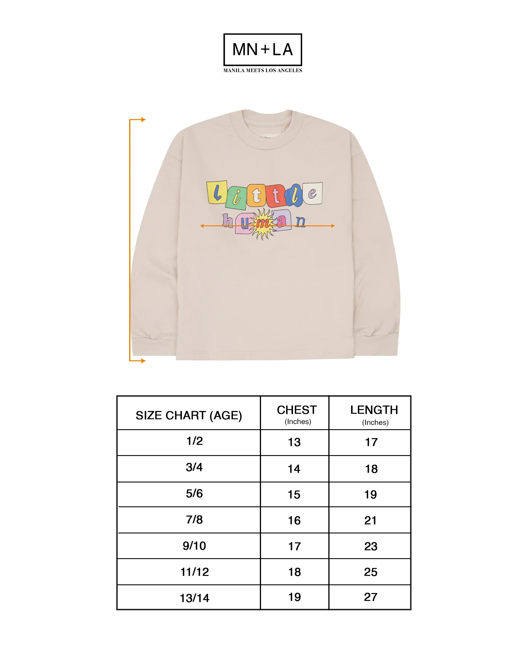 "SUN IS OUT" LITTLE HUMAN™ LONGSLEEVE TEE IN OAT - Image 4
