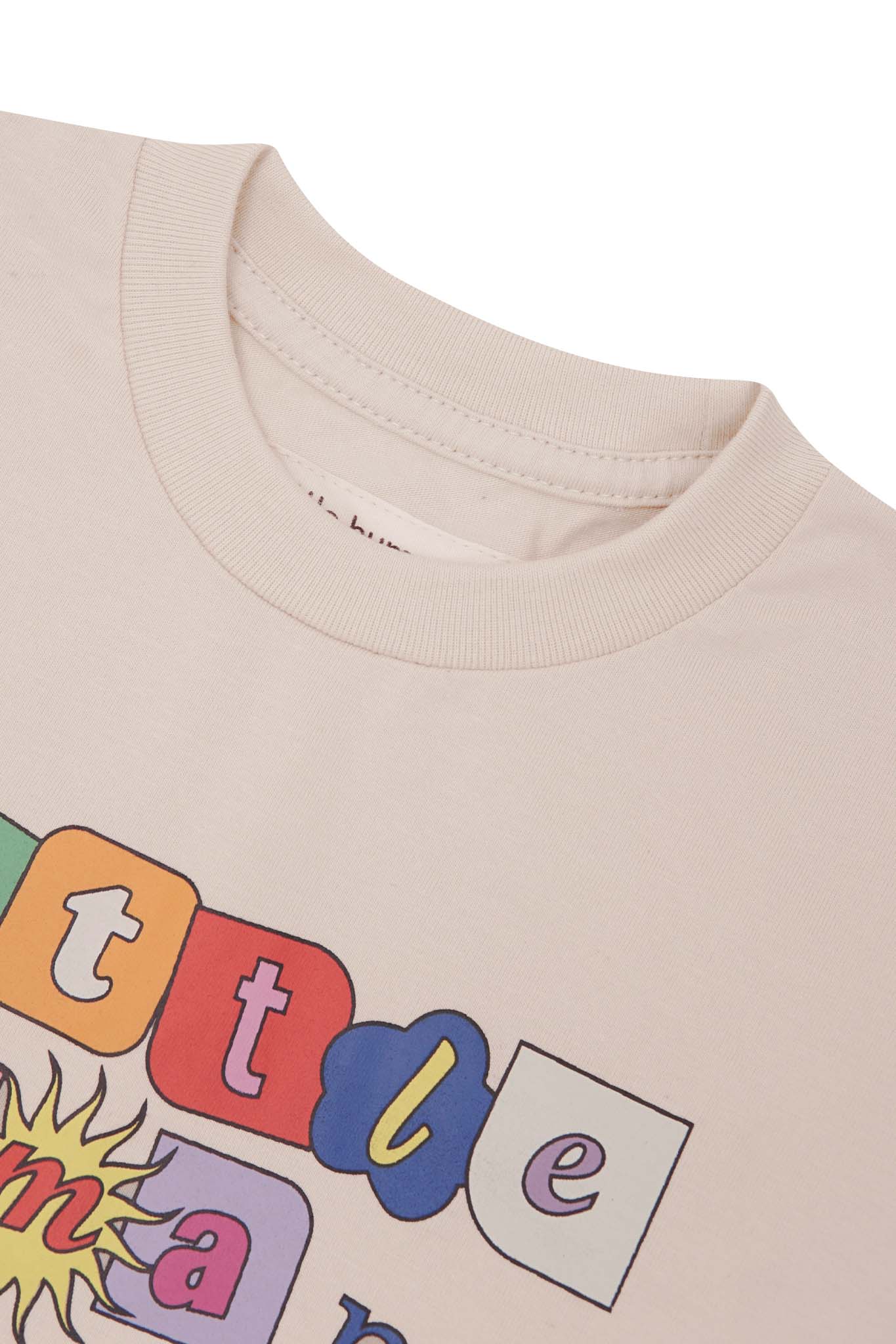 "SUN IS OUT" LITTLE HUMAN™ LONGSLEEVE TEE IN OAT - Image 5