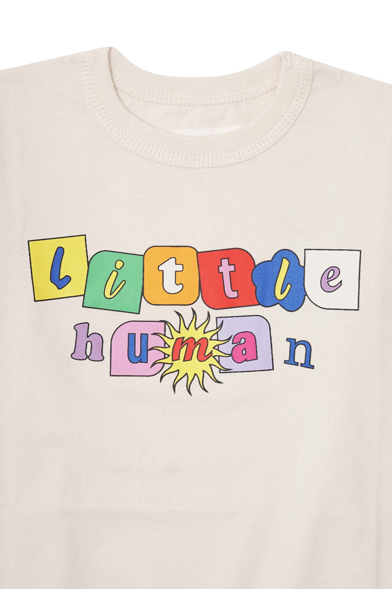 "SUN IS OUT" LITTLE HUMAN™ TEE IN OAT - Image 5