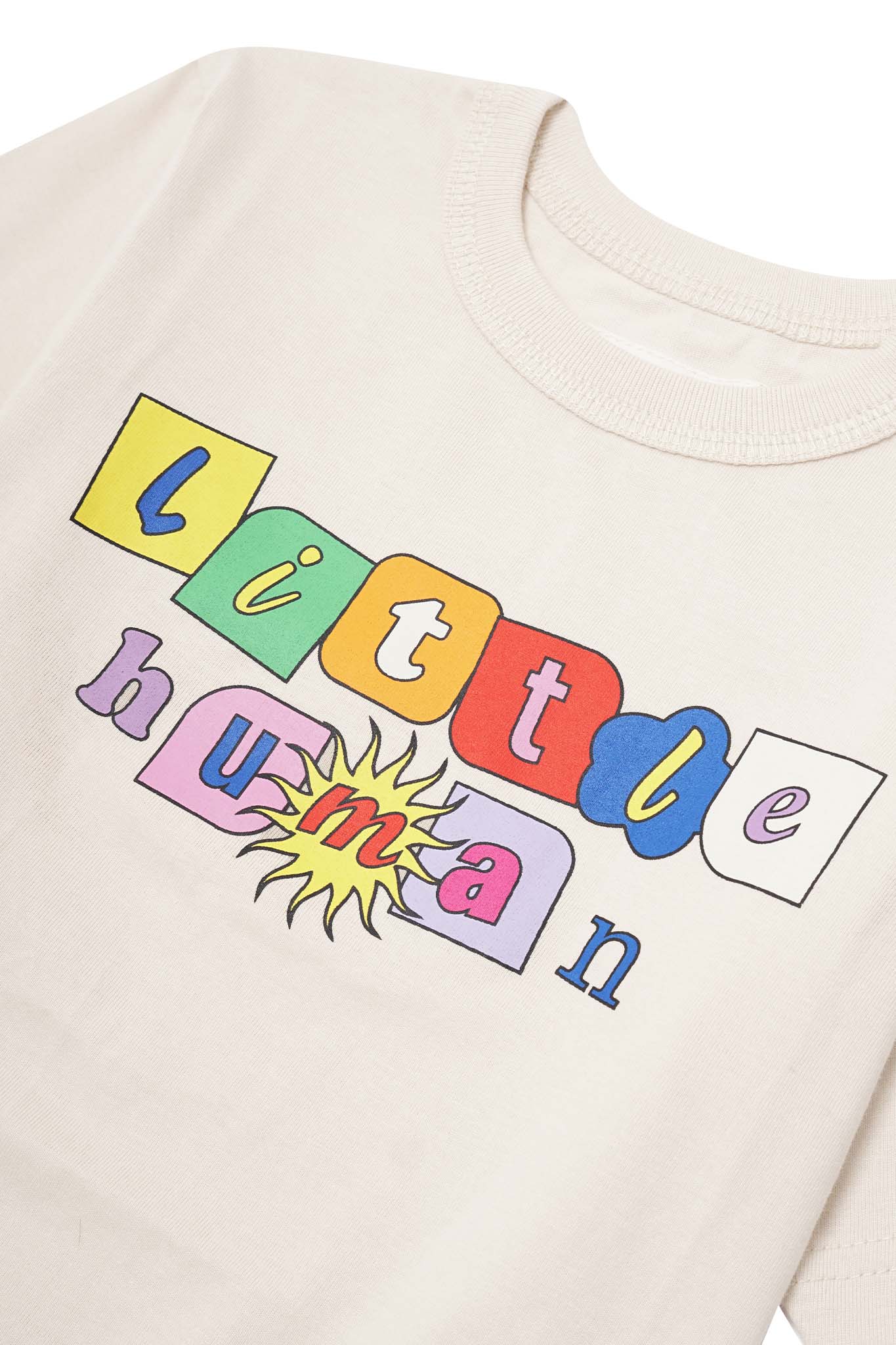 "SUN IS OUT" LITTLE HUMAN™ TEE IN OAT - Image 6