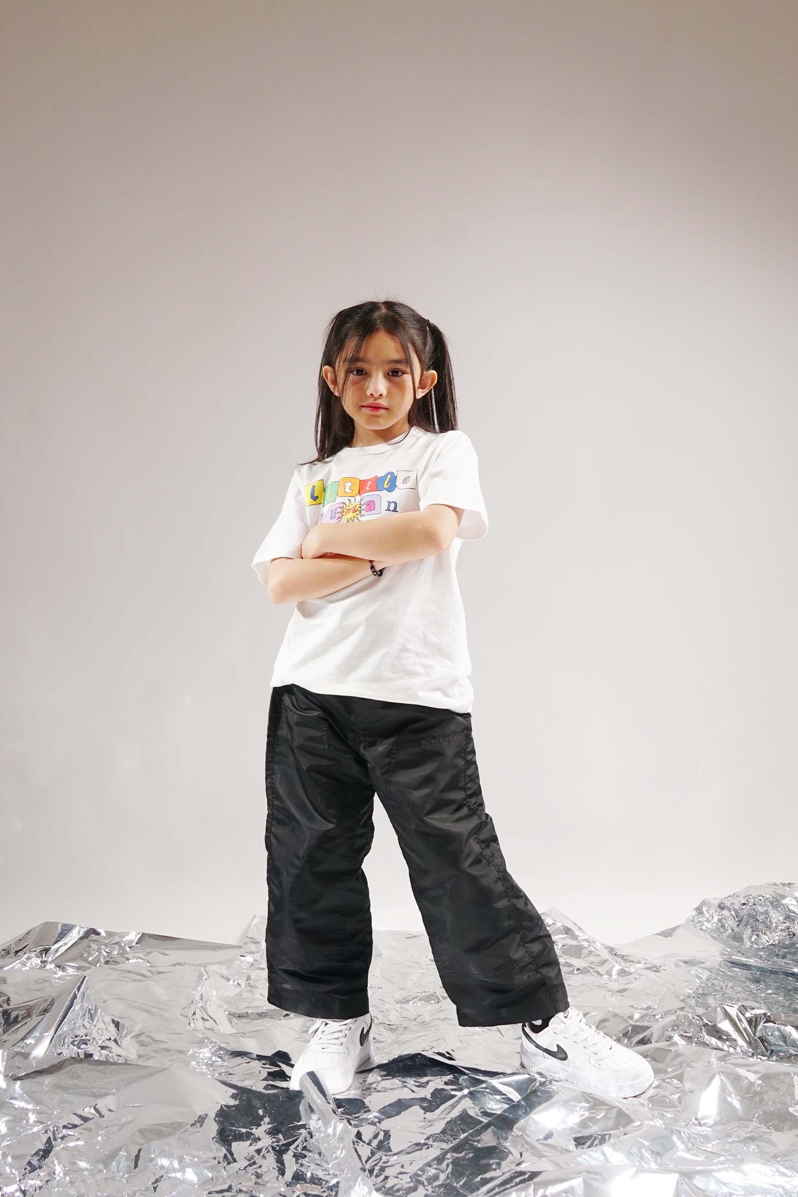 "SUN IS OUT" LITTLE HUMAN™ TEE IN WHITE - Image 3