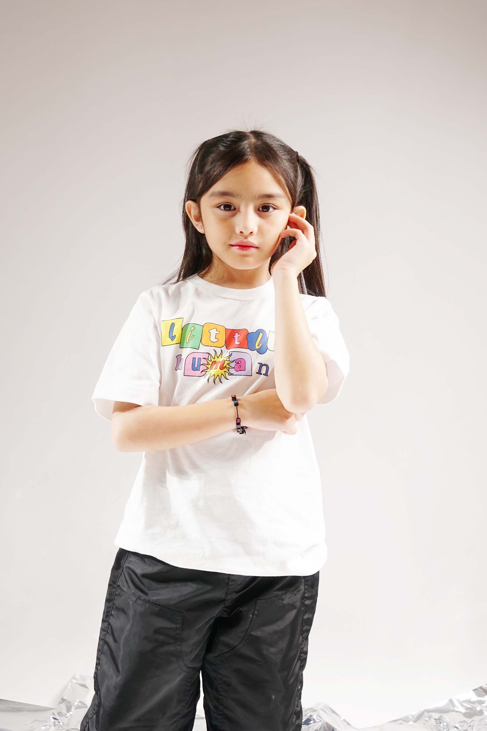 "SUN IS OUT" LITTLE HUMAN™ TEE IN WHITE - Image 4