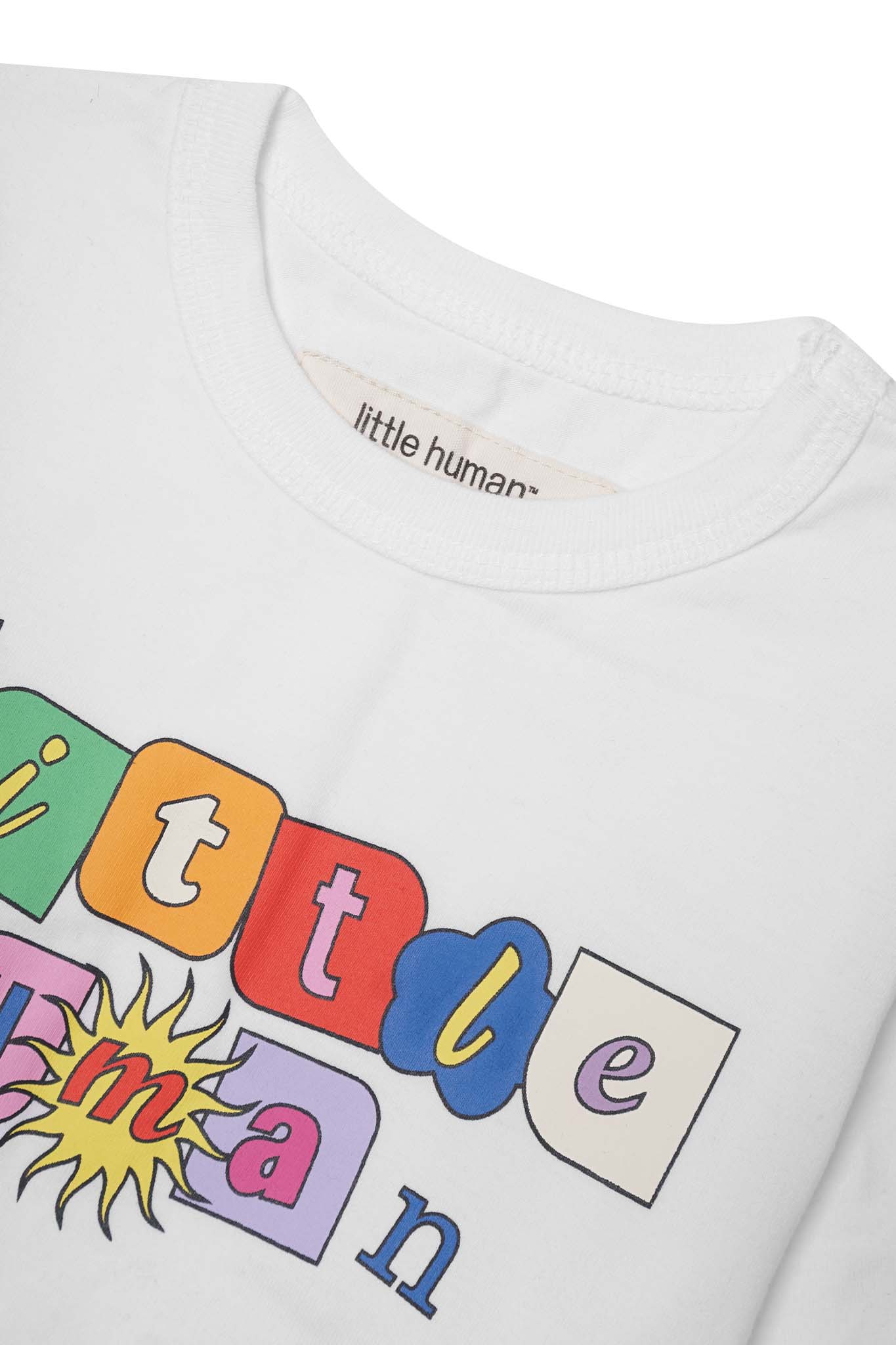"SUN IS OUT" LITTLE HUMAN™ TEE IN WHITE - Image 7