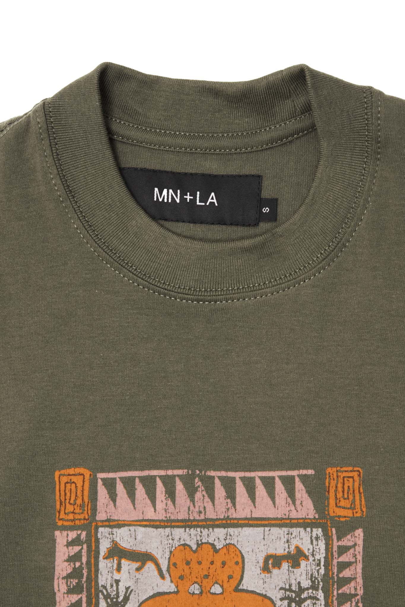 "SUPEREGO" ULTRA HEAVY TEE IN OLIVE - Image 2