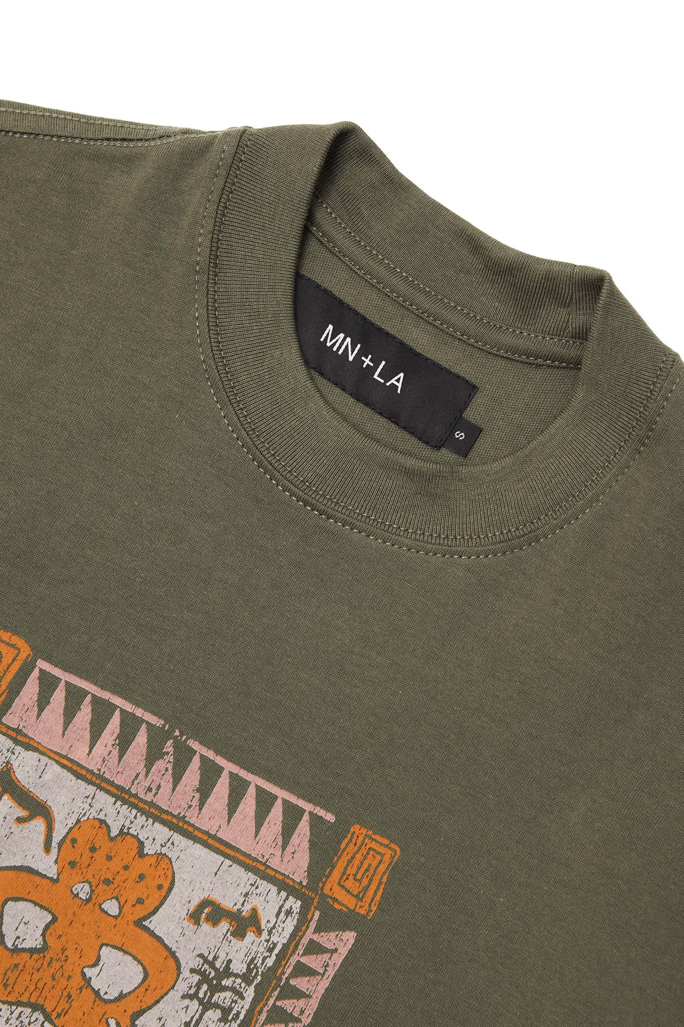 "SUPEREGO" ULTRA HEAVY TEE IN OLIVE - Image 3