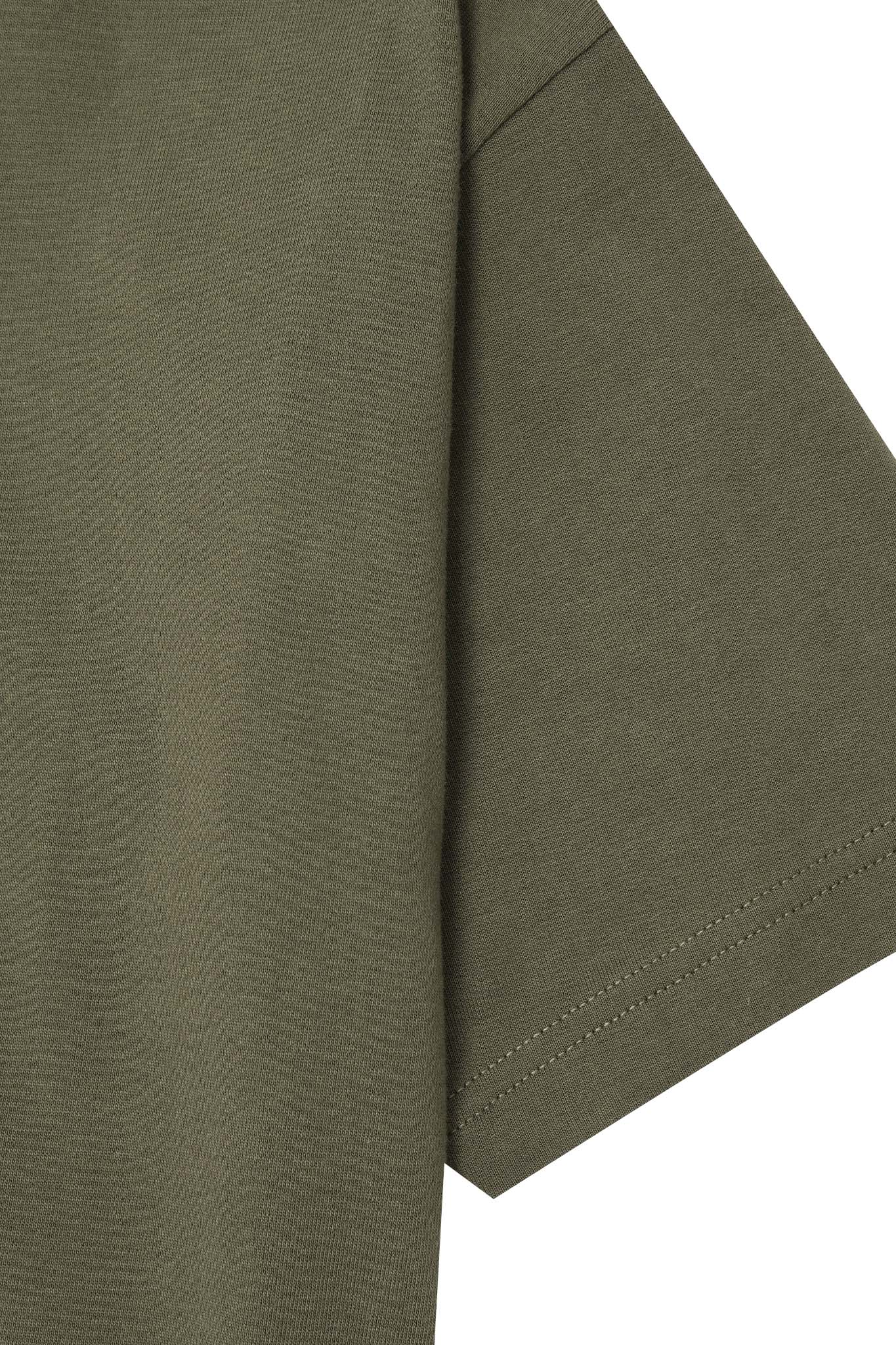 "SUPEREGO" ULTRA HEAVY TEE IN OLIVE - Image 6