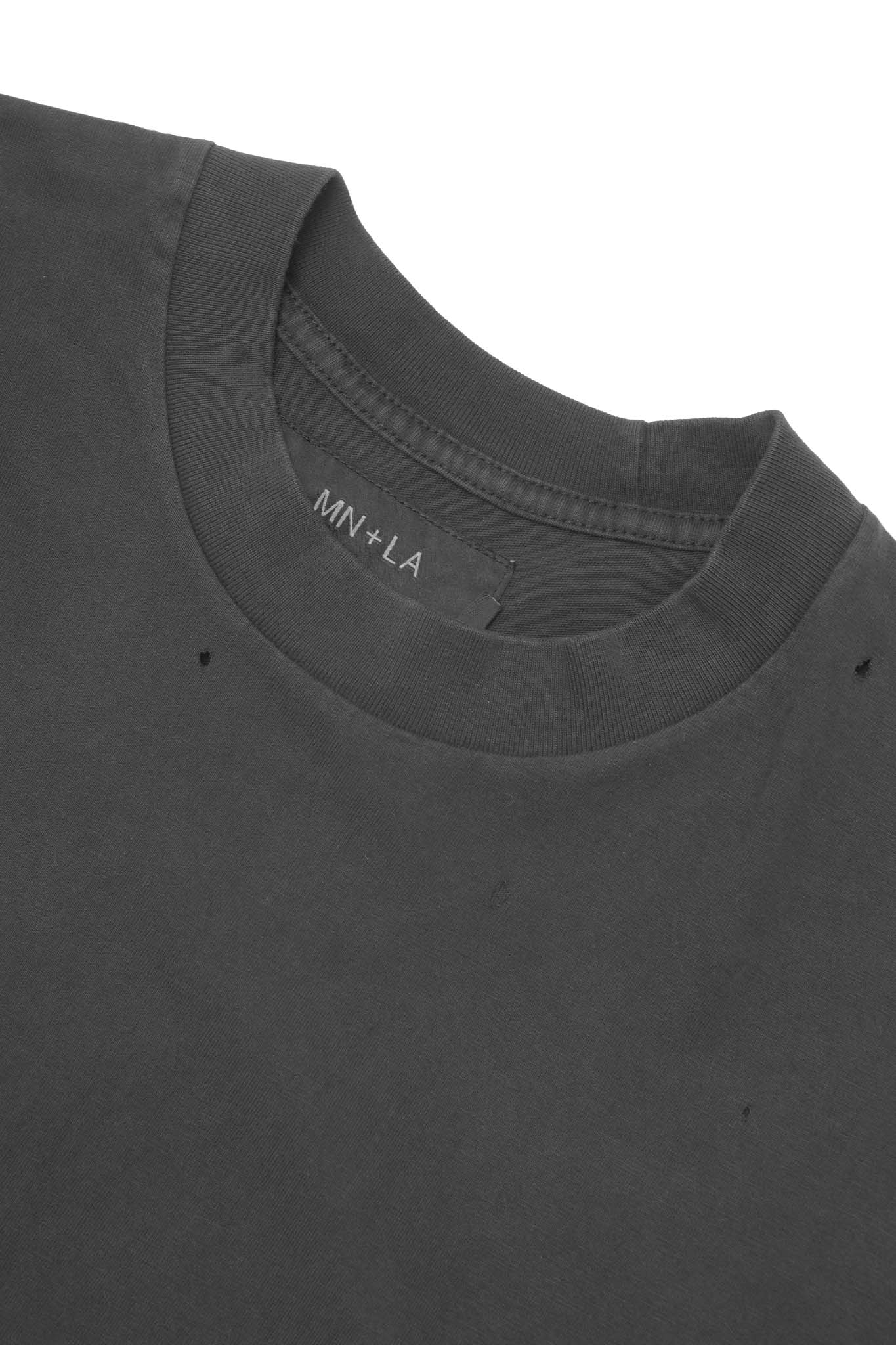 TATTERED OVERSIZED TEE IN CROW - Image 3