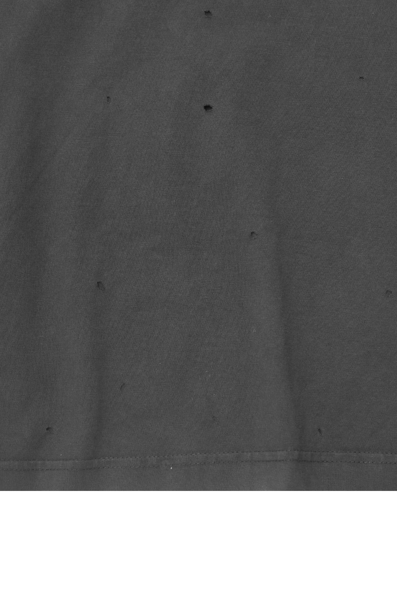 TATTERED OVERSIZED TEE IN CROW - Image 8