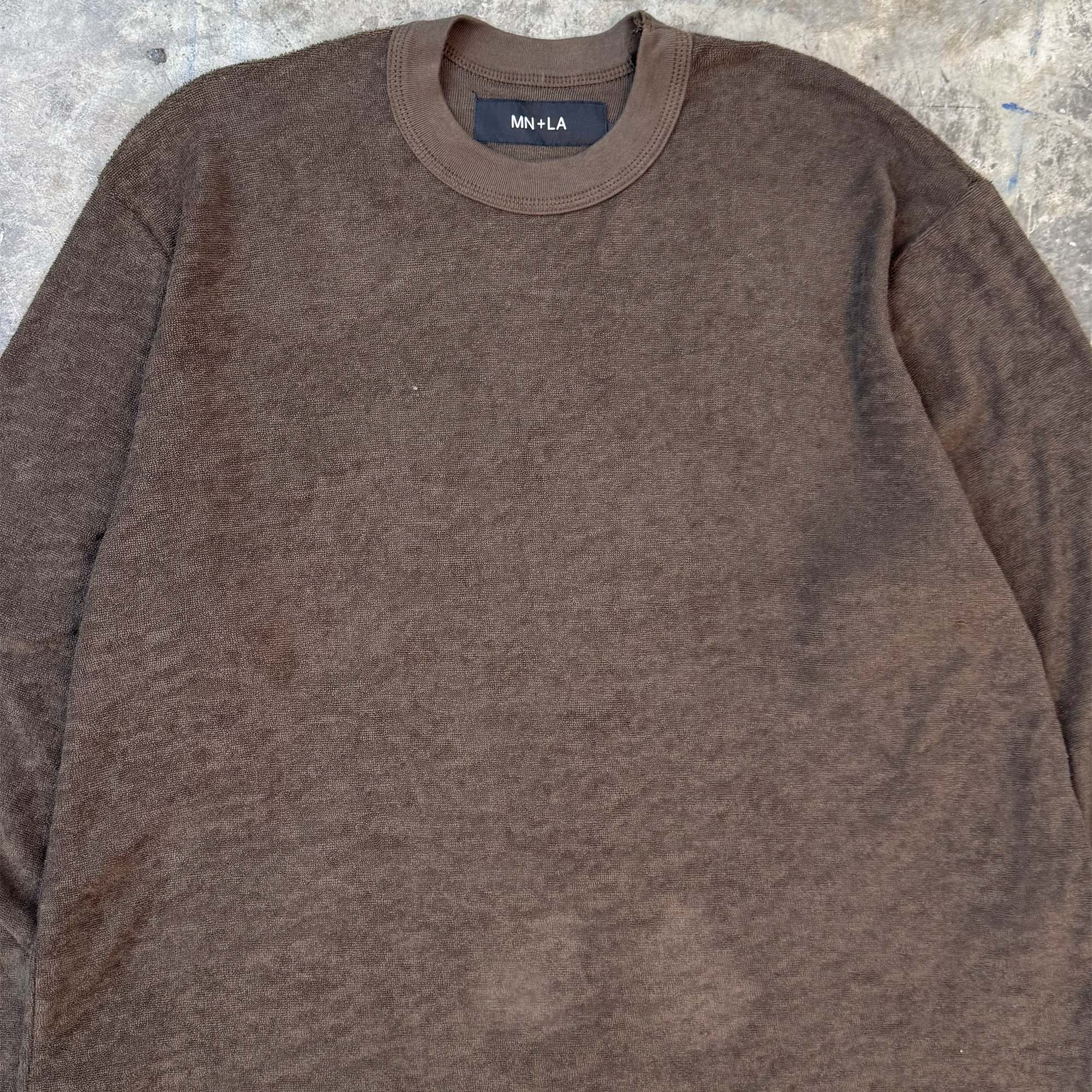 TOWEL TERRY LONGSLEEVE TEE V3 IN WOOD - Image 3