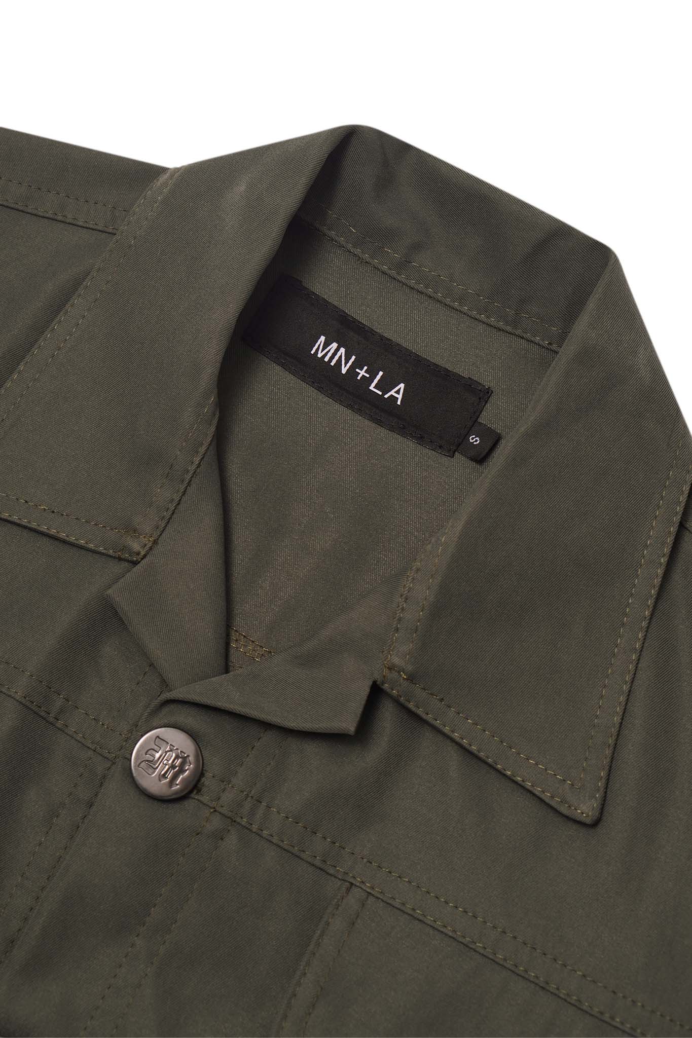 TRUCKER JACKET V2 IN OLIVE - Image 3