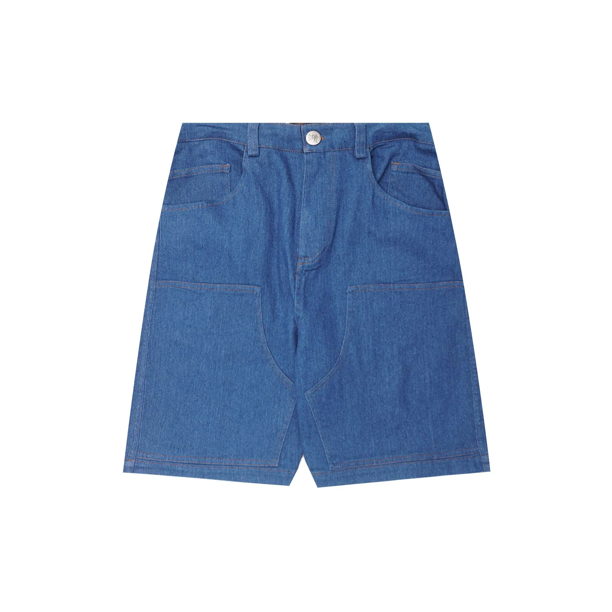 "TRUE BLUE" DOUBLE KNEE PHAT SHORTS