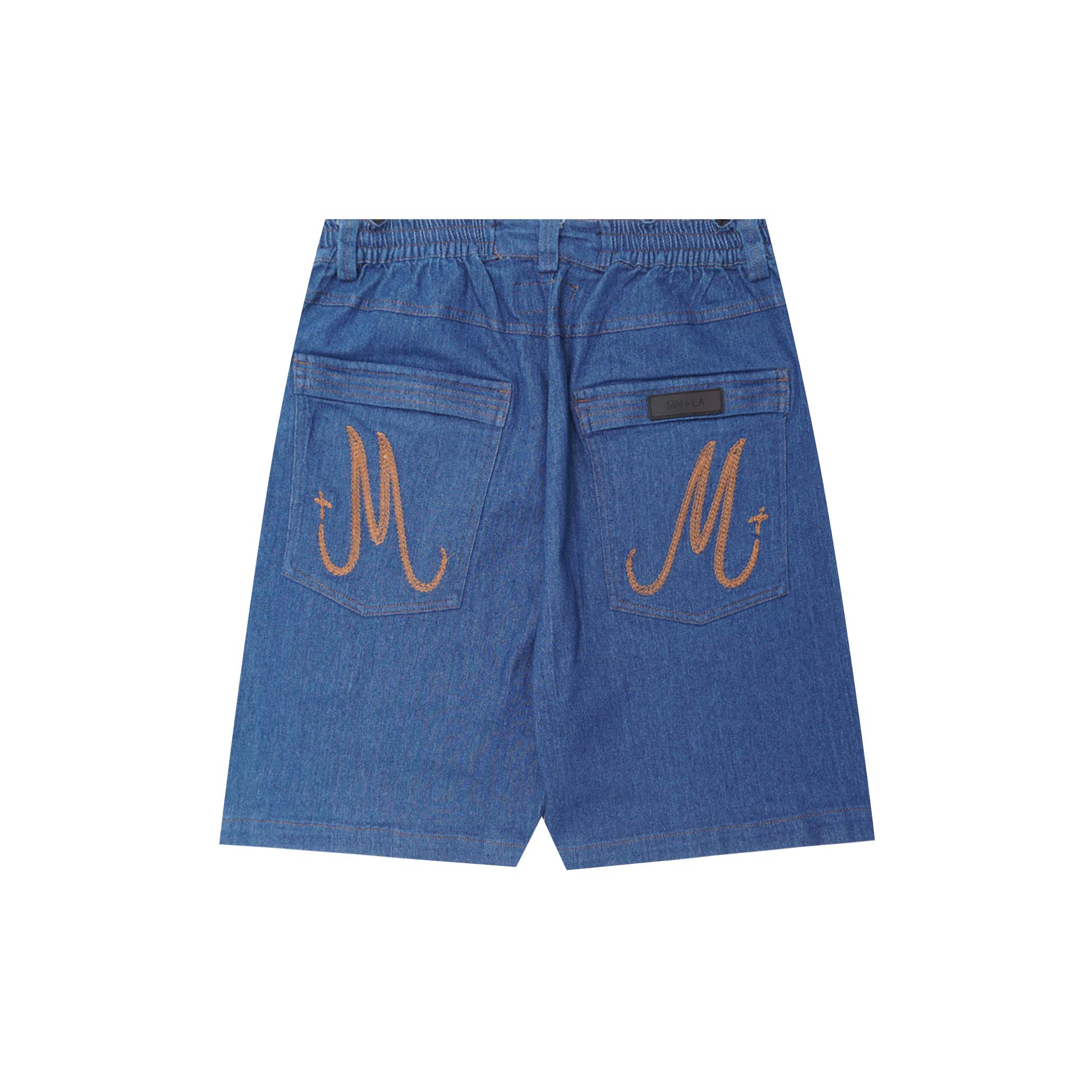 "TRUE BLUE" DOUBLE KNEE PHAT SHORTS - Image 2