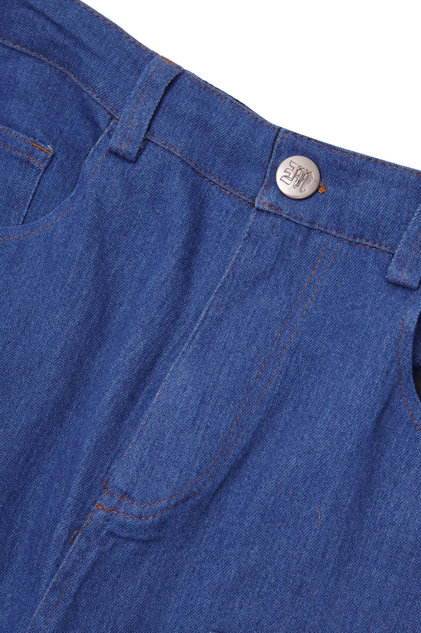 "TRUE BLUE" DOUBLE KNEE PHAT SHORTS - Image 5