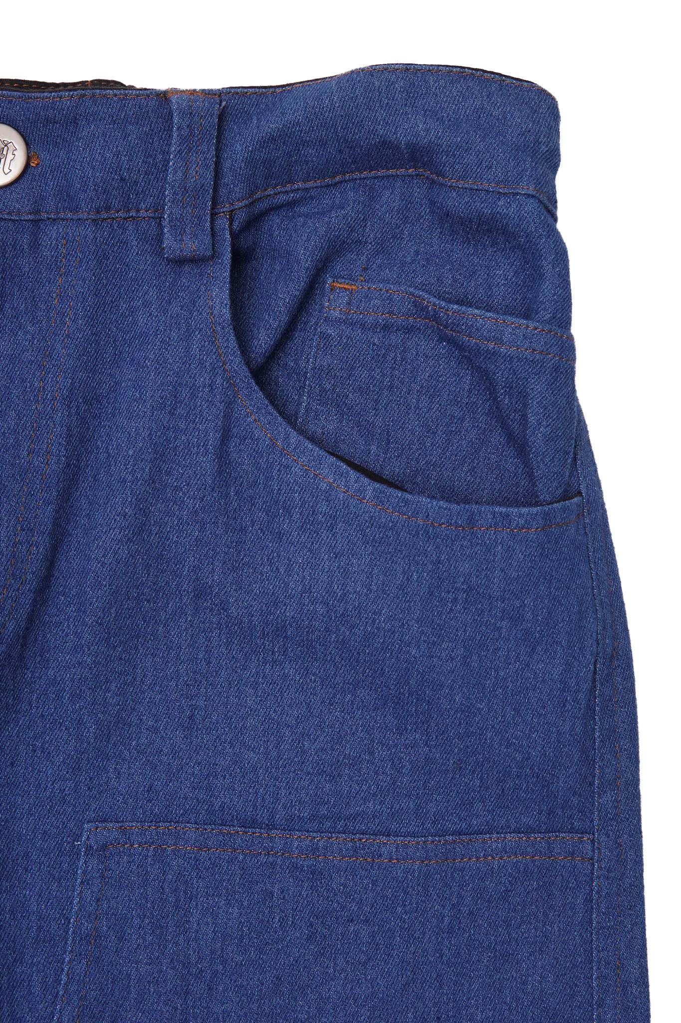 "TRUE BLUE" DOUBLE KNEE PHAT SHORTS - Image 6