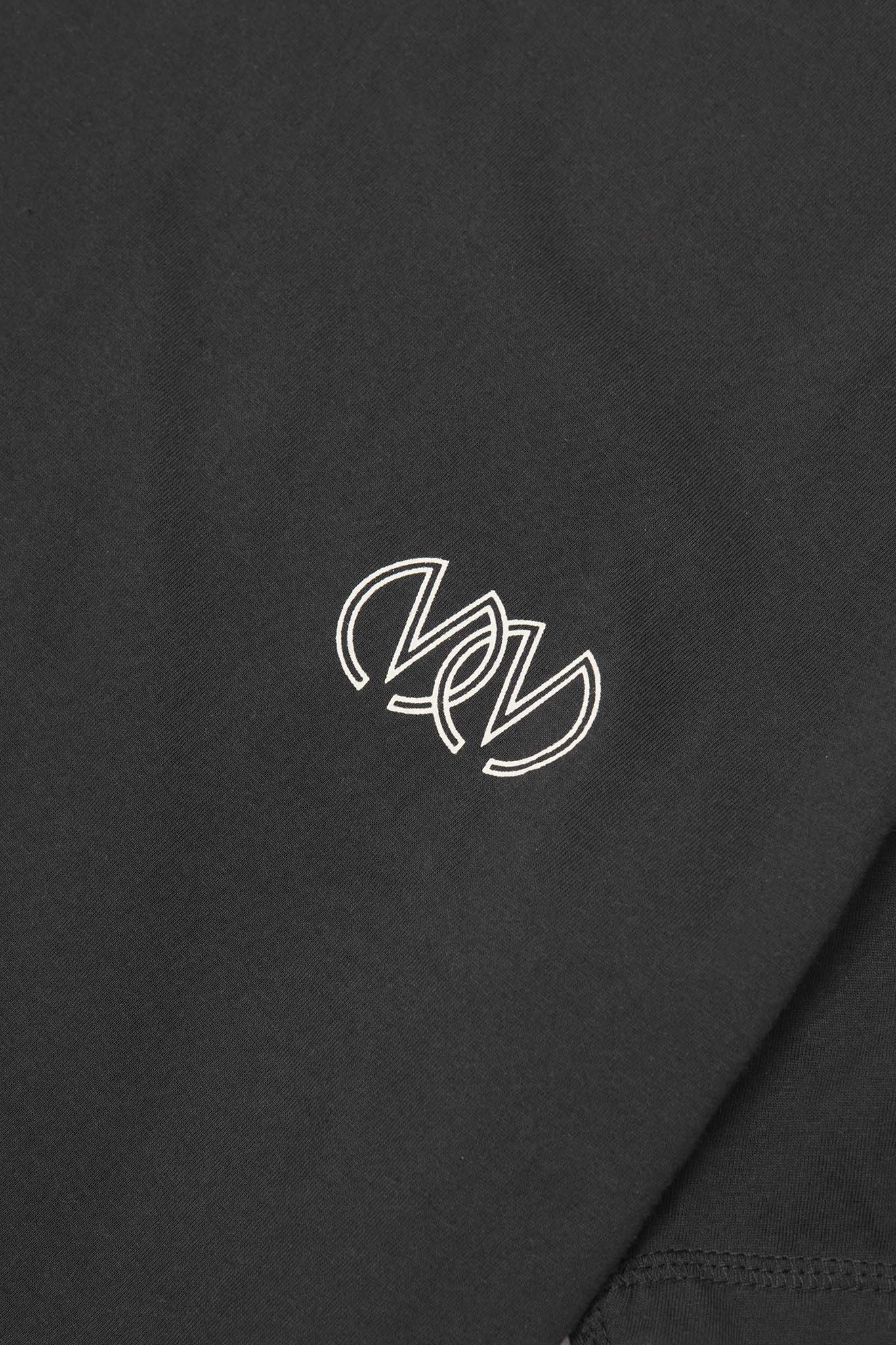TWIN M'$ LOUNGE TEE IN CAVIAR - Image 7
