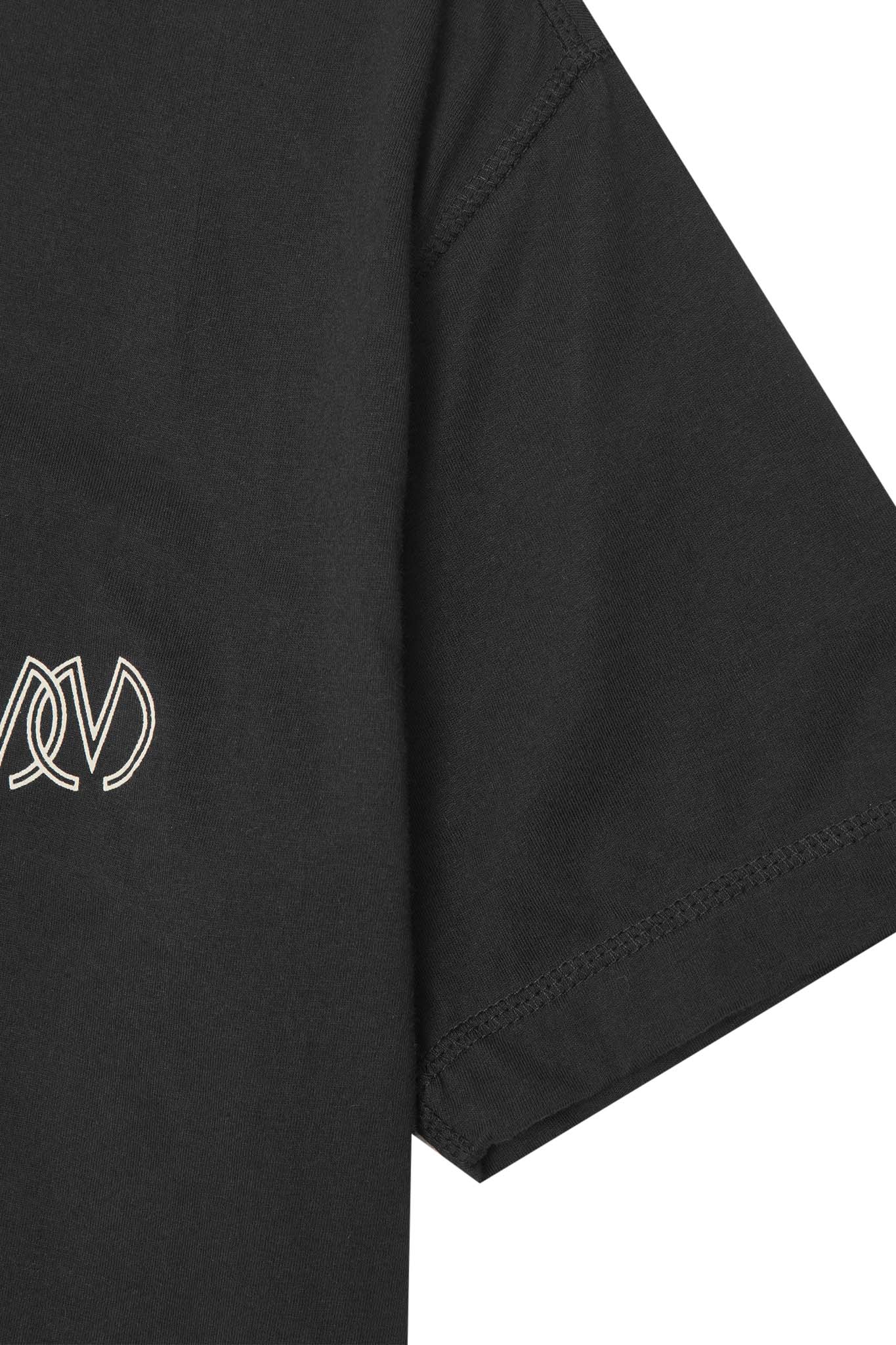 TWIN M'$ LOUNGE TEE IN CAVIAR - Image 9