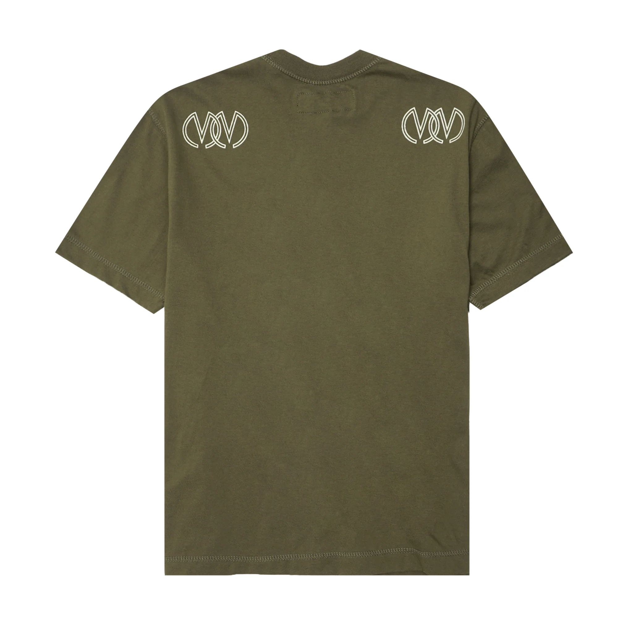 TWIN M'$ LOUNGE TEE IN OLIVE - Image 2