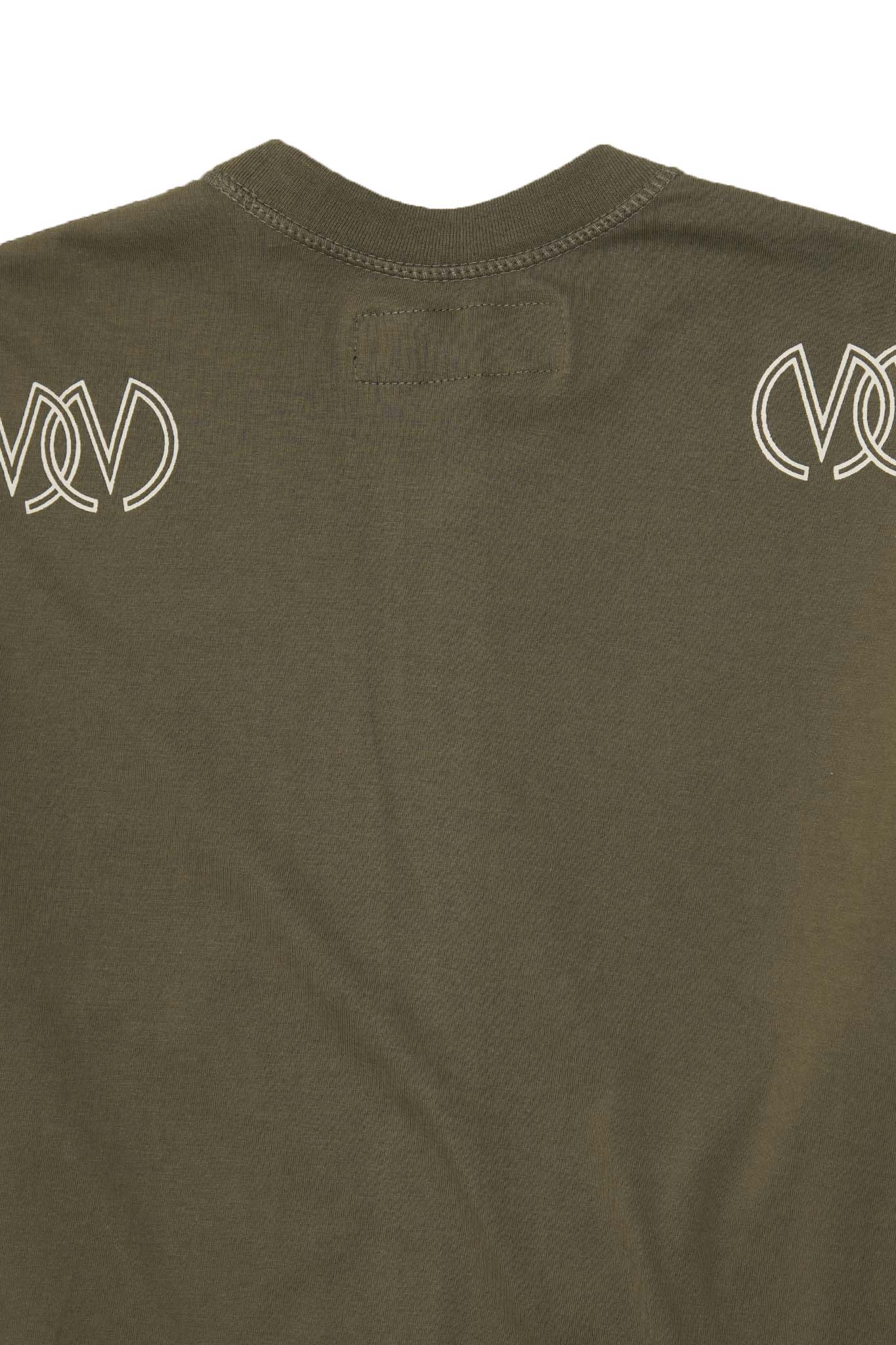 TWIN M'$ LOUNGE TEE IN OLIVE - Image 5