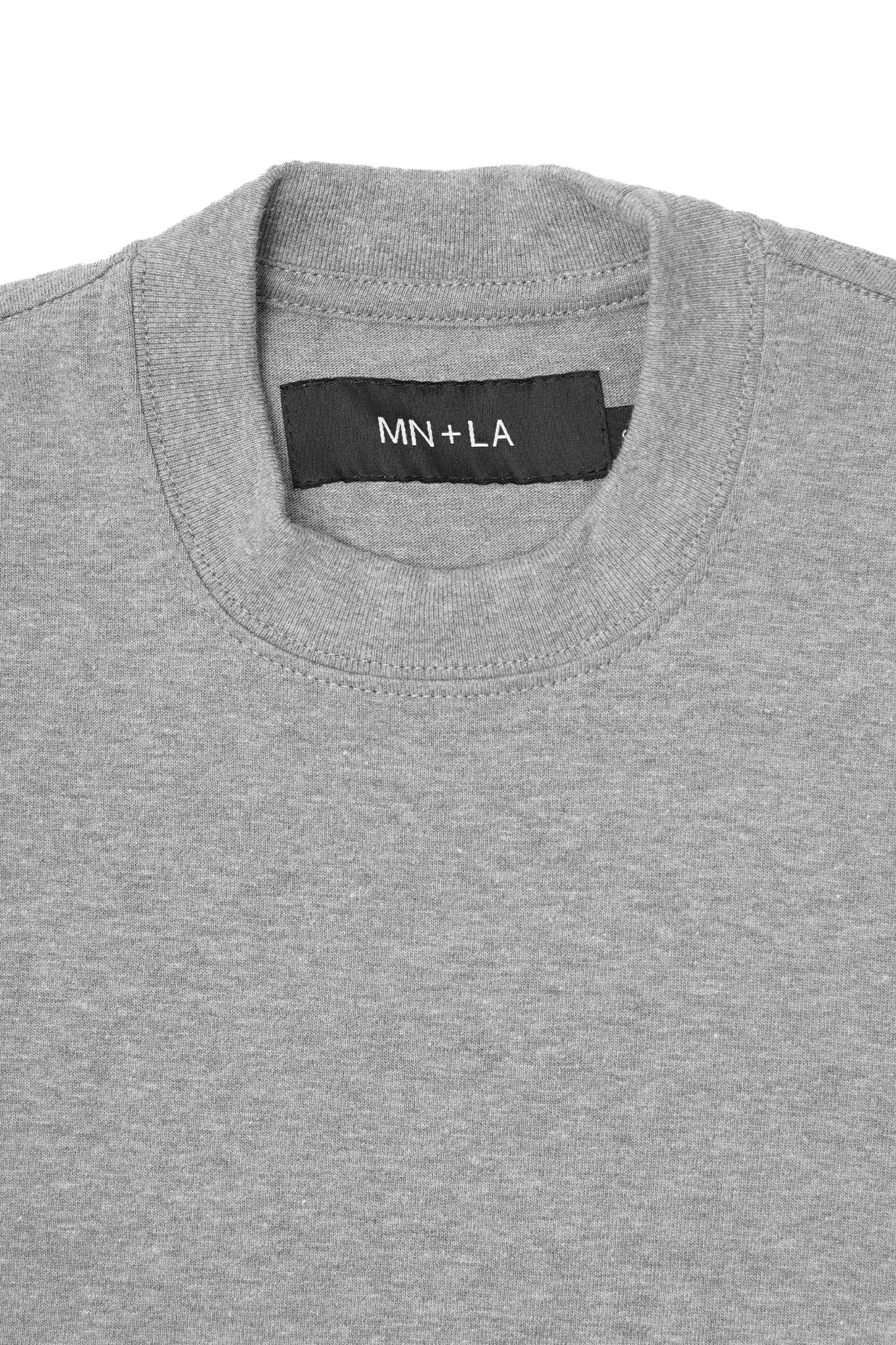 ULTRA HEAVY BOX TEE IN HEATHER GREY - Image 2