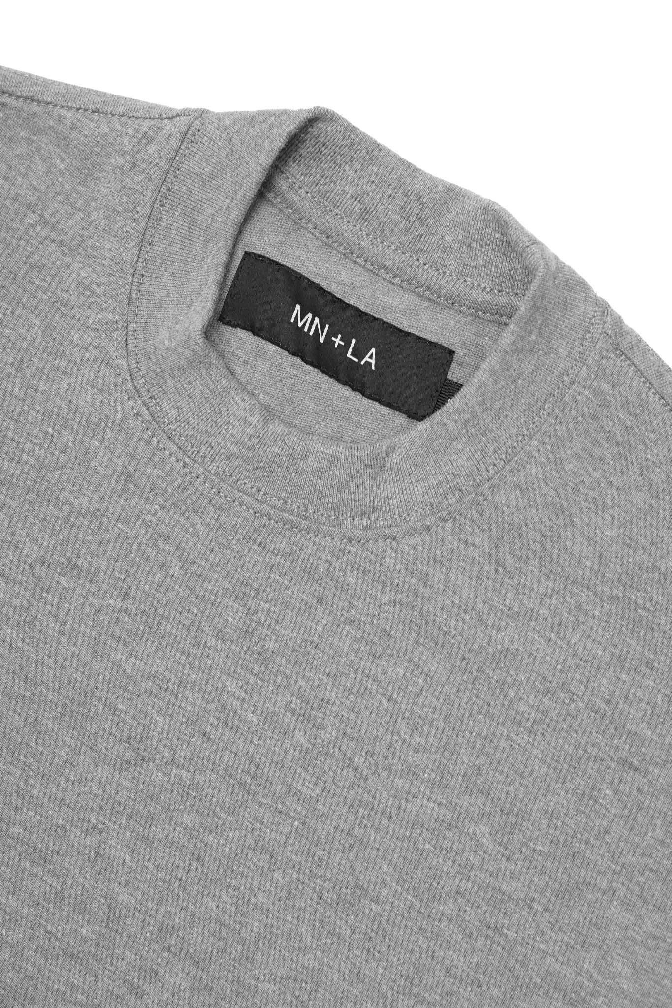 ULTRA HEAVY BOX TEE IN HEATHER GREY - Image 3