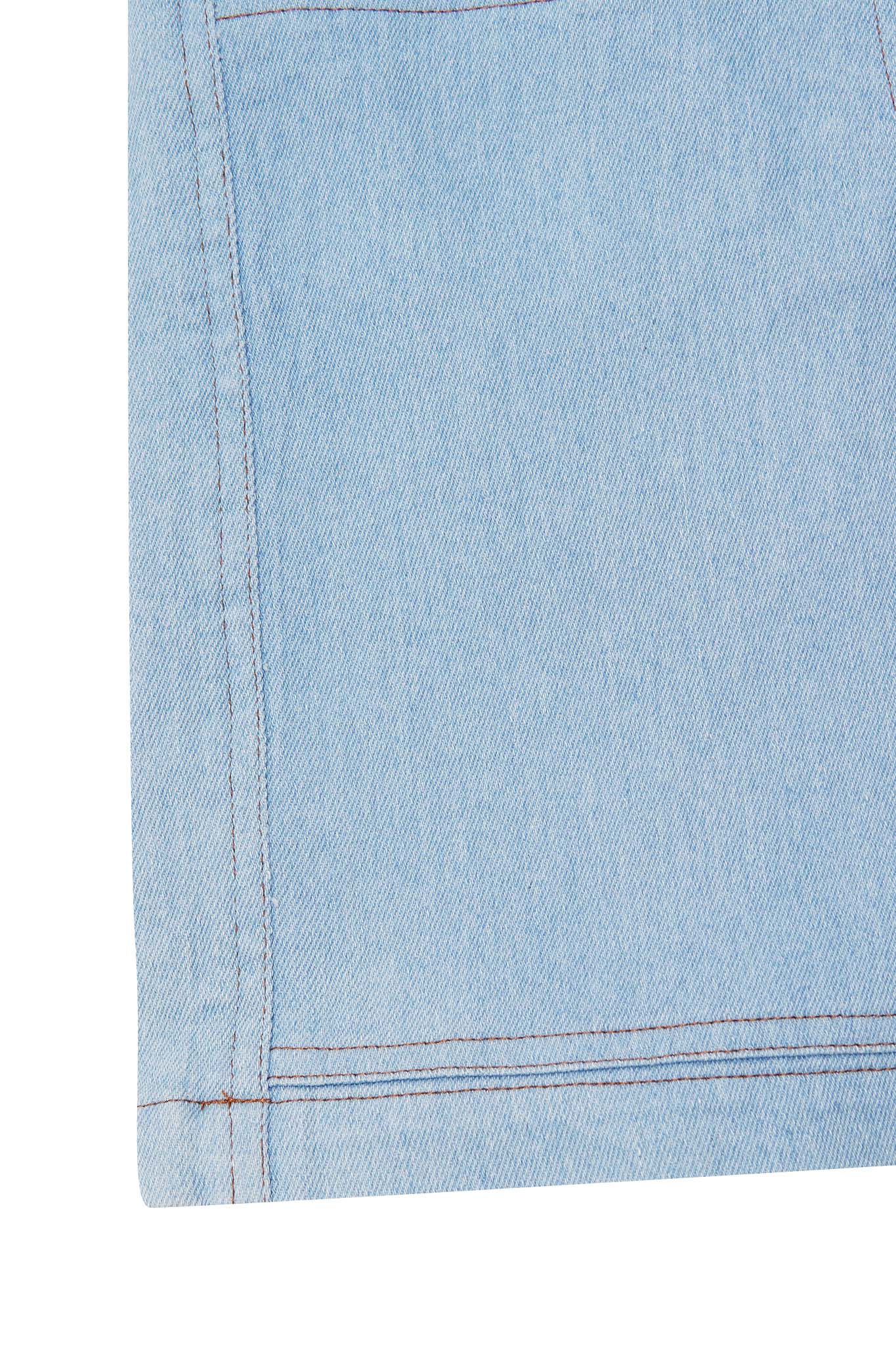 "VAPOR BLUE" DOUBLE KNEE PHAT SHORTS - Image 7