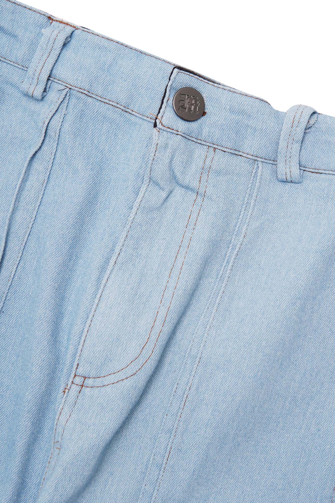 "VAPOR BLUE" OVERPOCKET PHAT SHORTS - Image 5